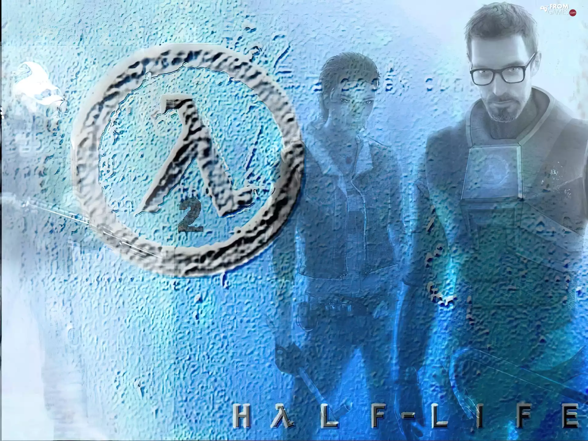 Women, logo, form, a man, Half Life 2