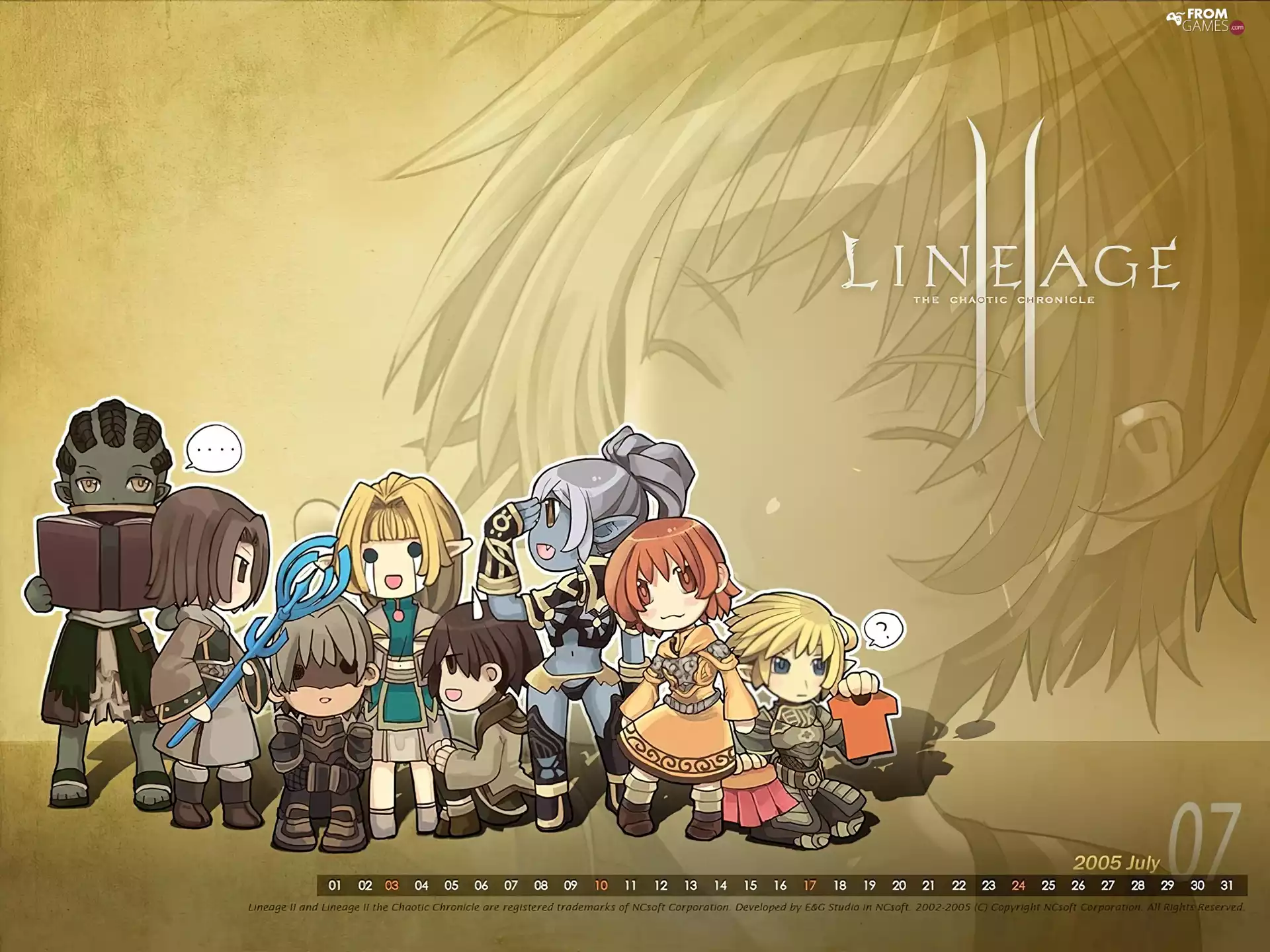 Lineage 2, komiks, sword, Characters