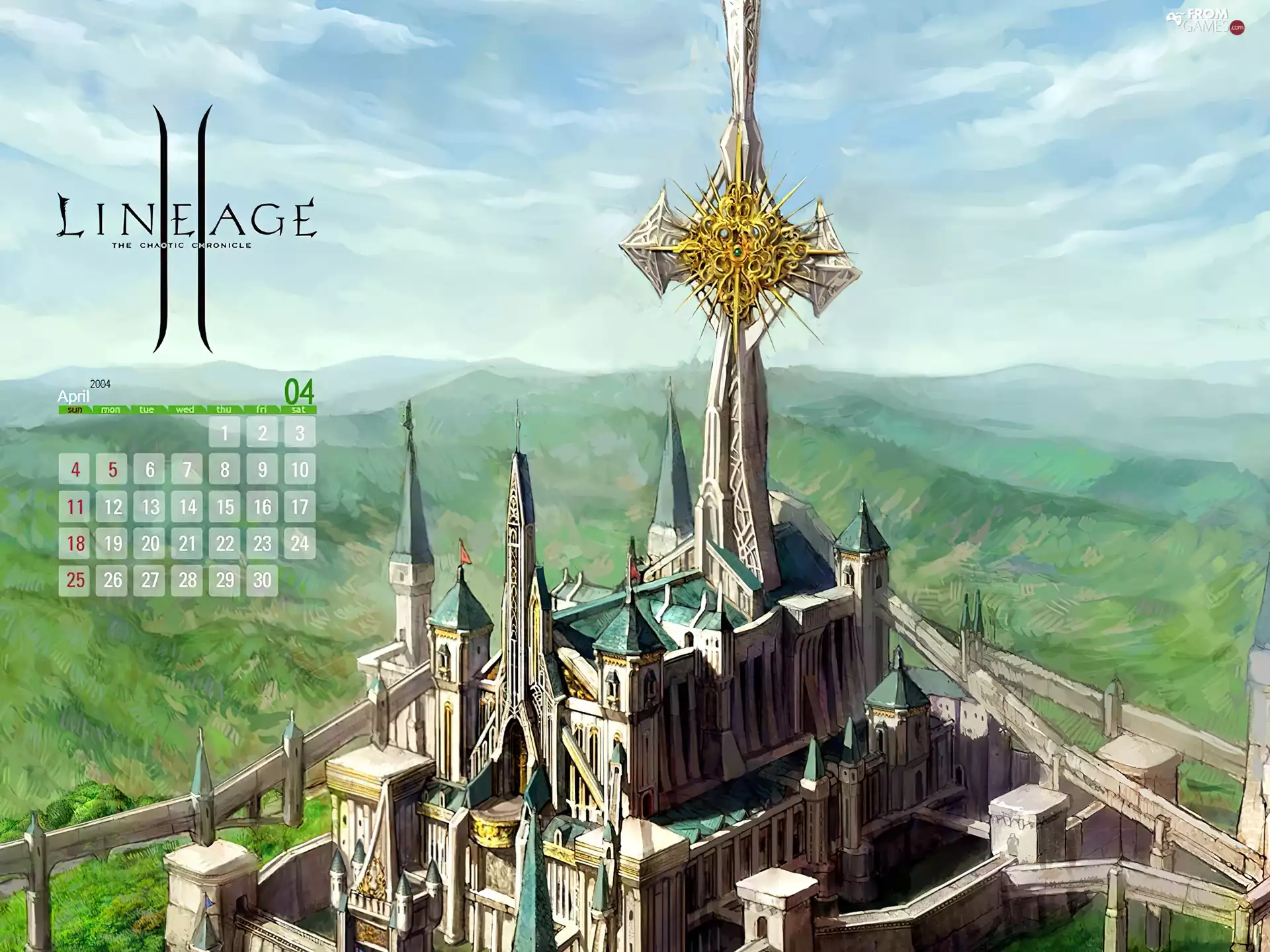 Lineage 2, temple, Cross, Hill