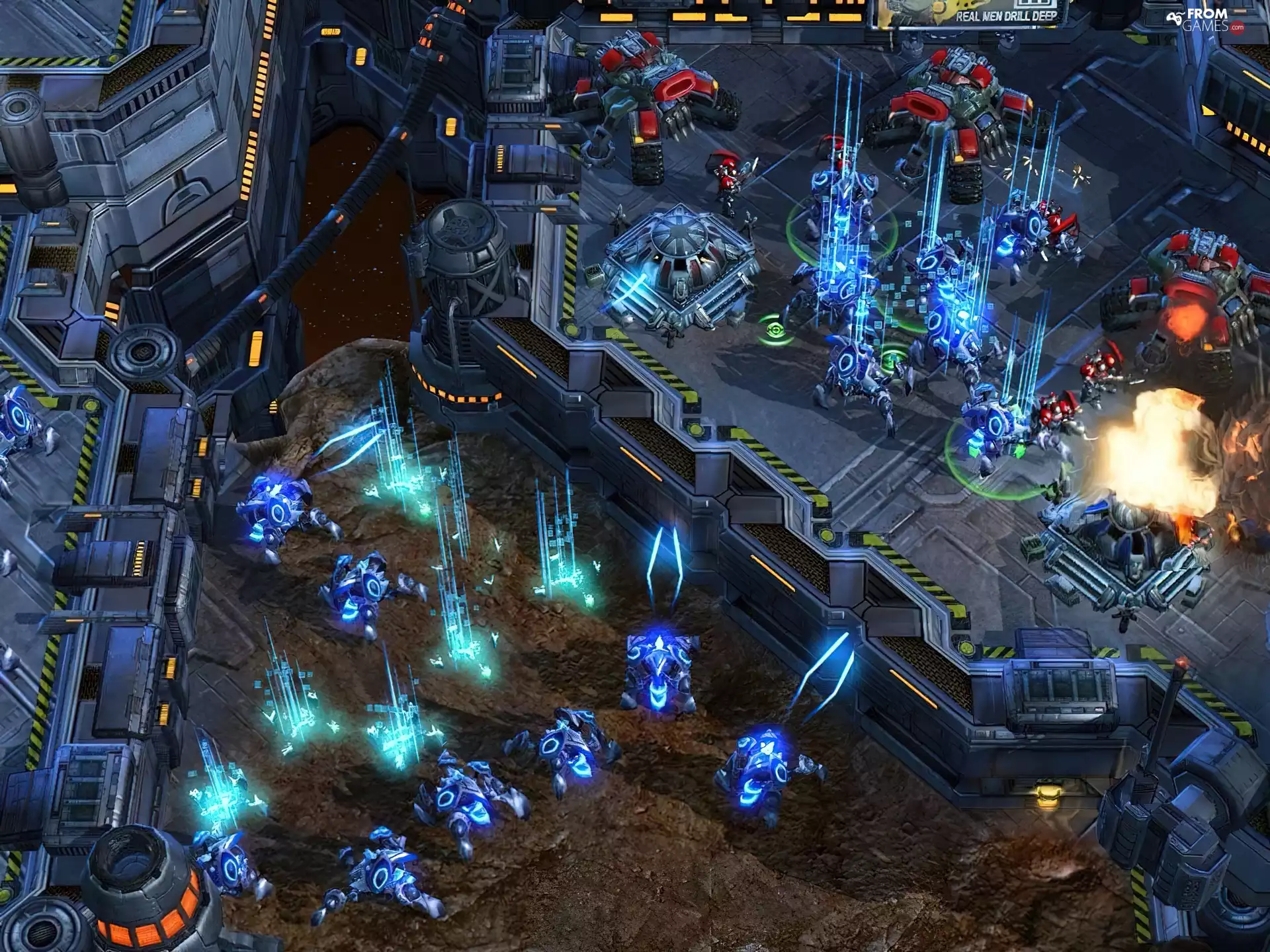 Starcraft 2, works, laser, Town