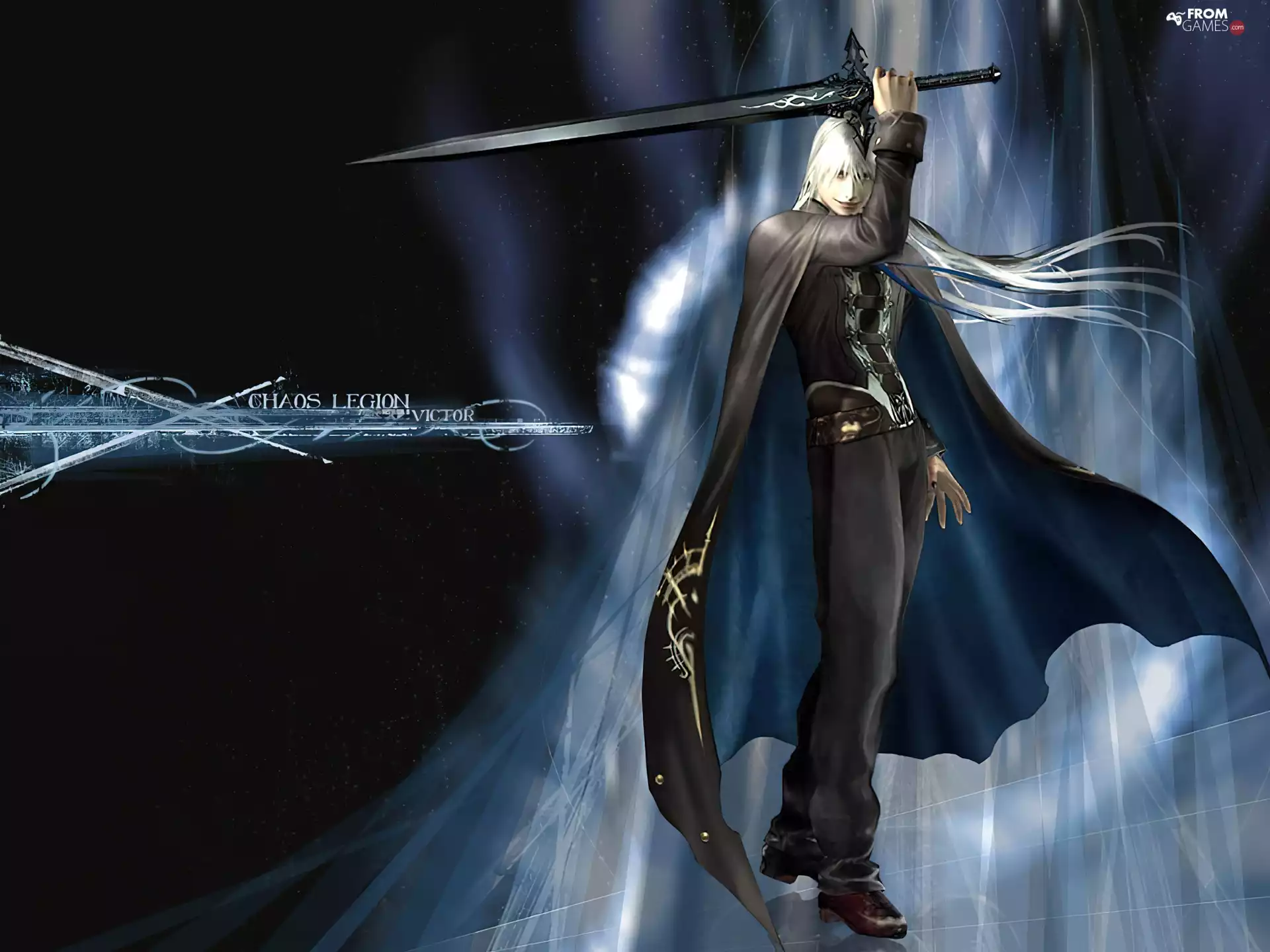 sword, cape, form, a man, Chaos Legion