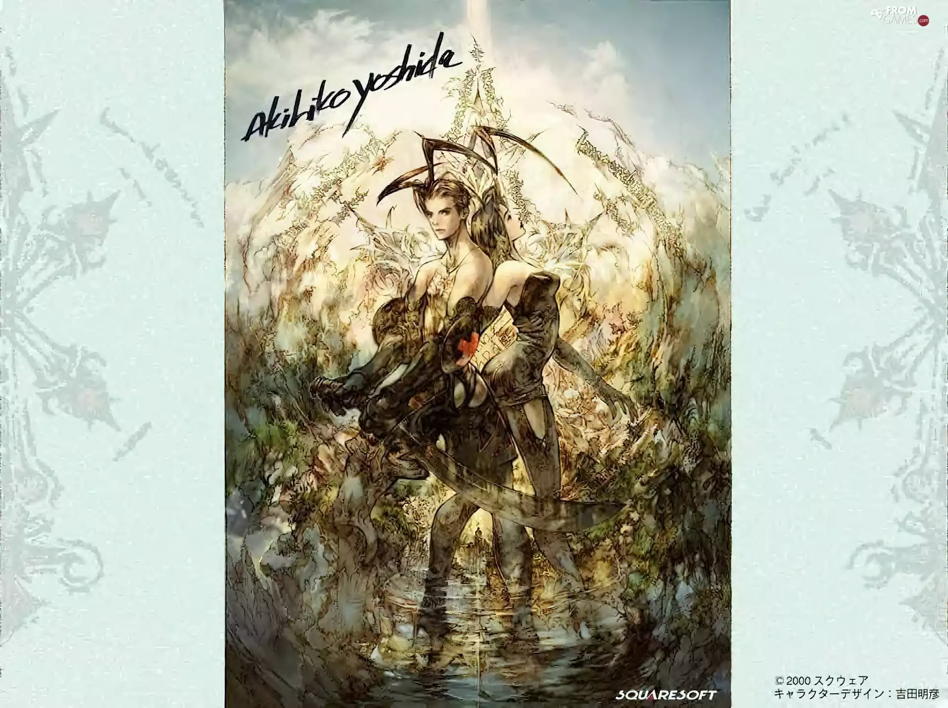 fighter, fantasy, Women, a man, Vagrant Story