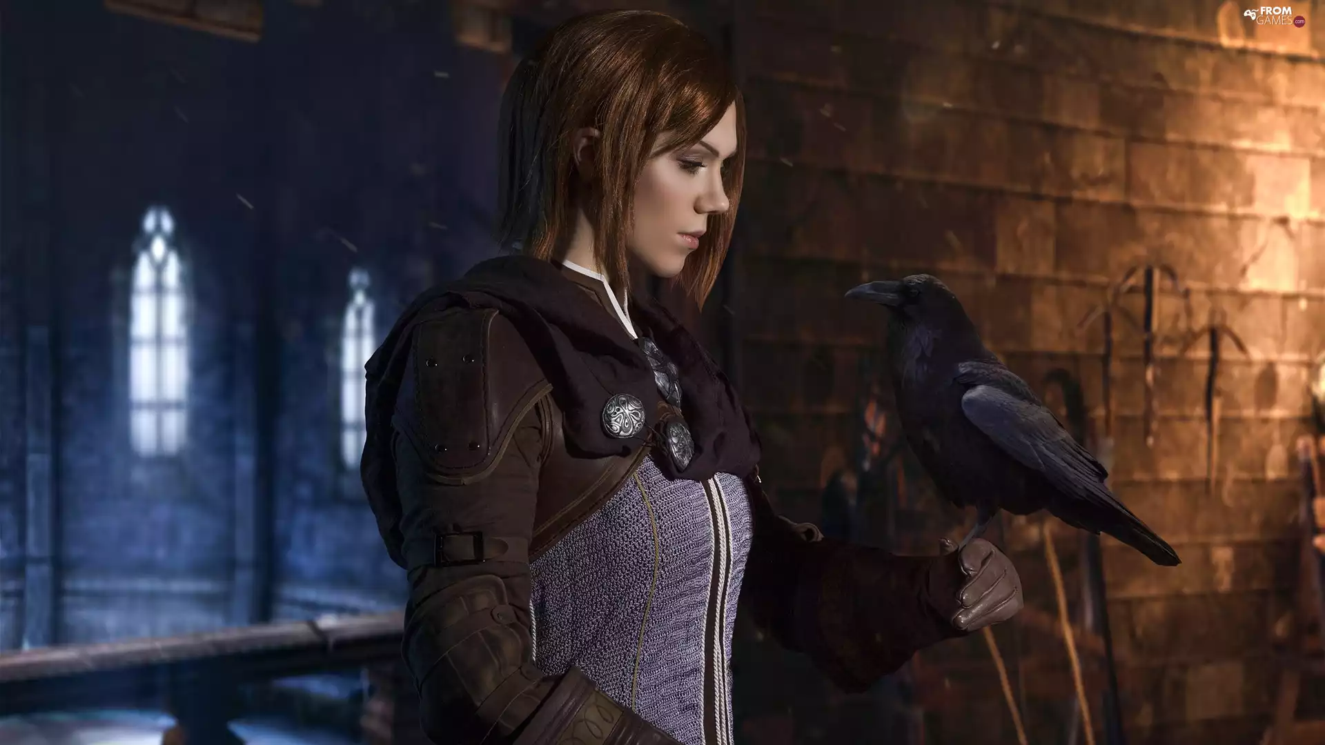 Leliana, Crow, Dragon Age: Inquisition, girl, game