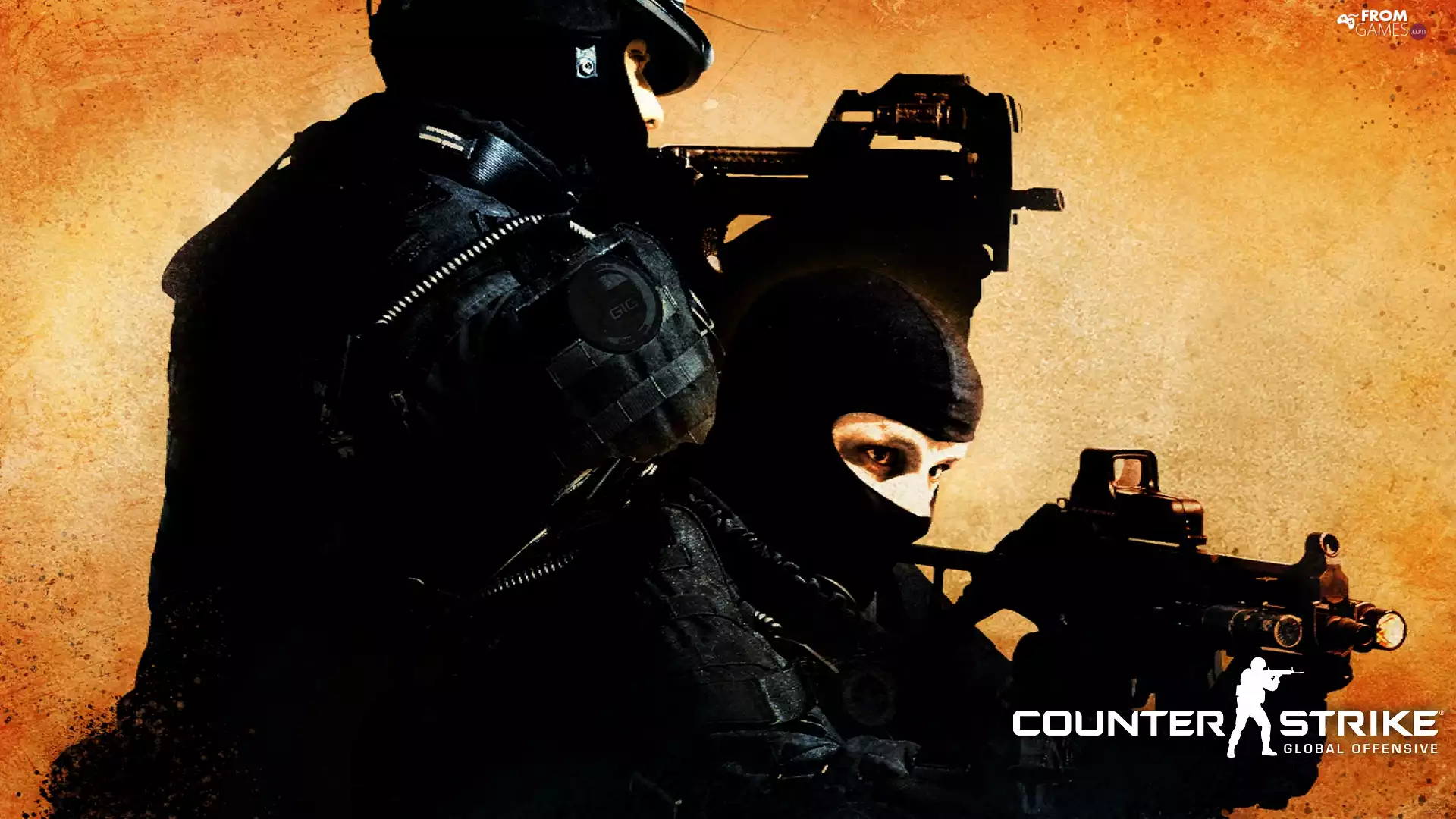 Counter Strike GO, anti-terrorists, Orange, Two