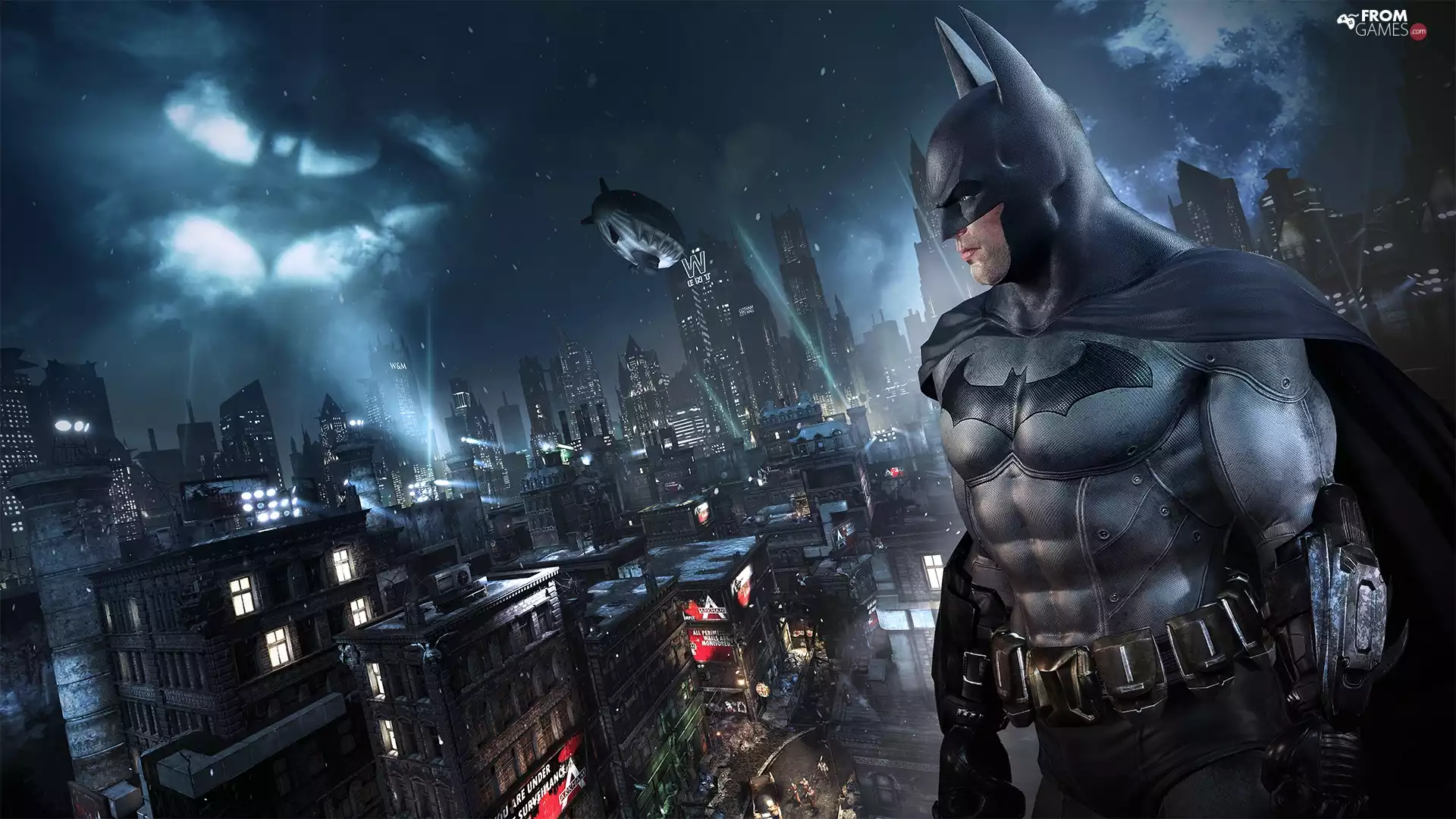 Batman, Arkham City, Sky, Town