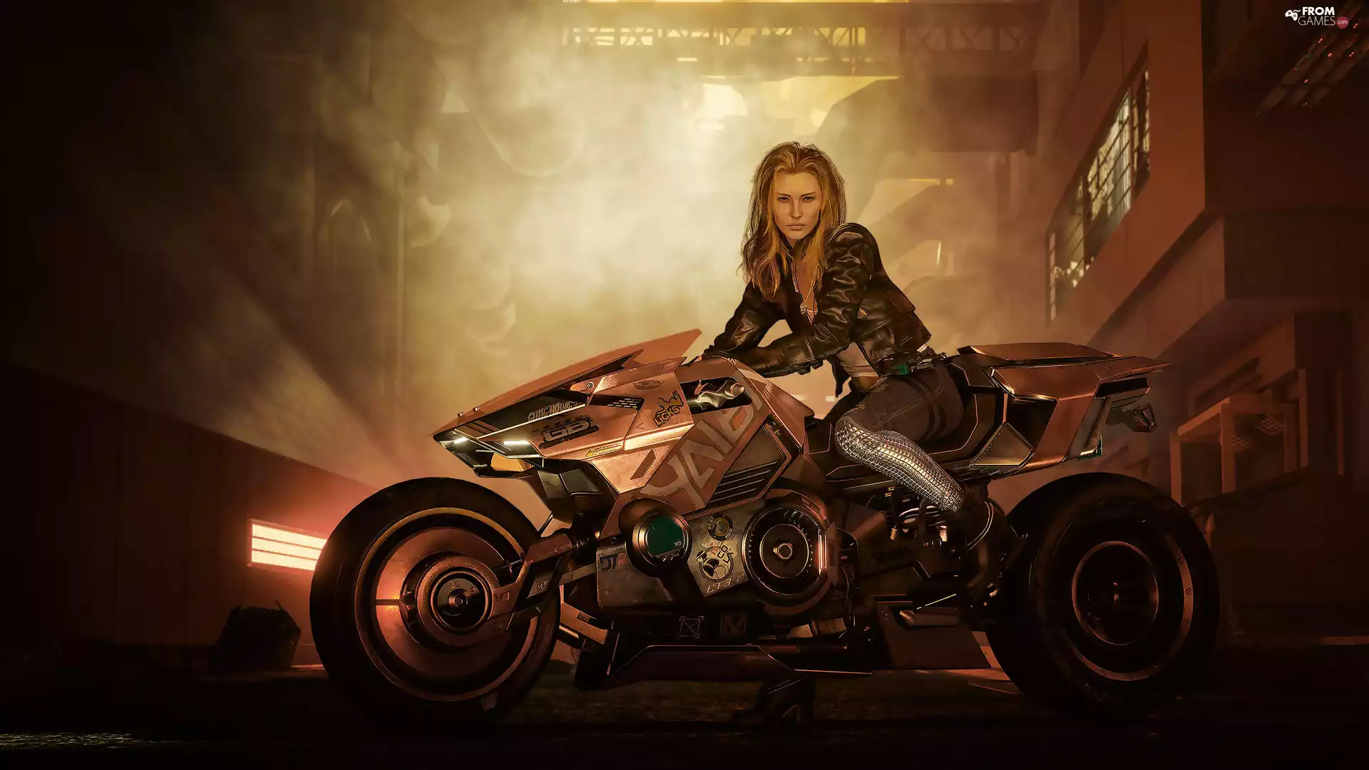 game, Women, motor-bike, Cyberpunk 2077