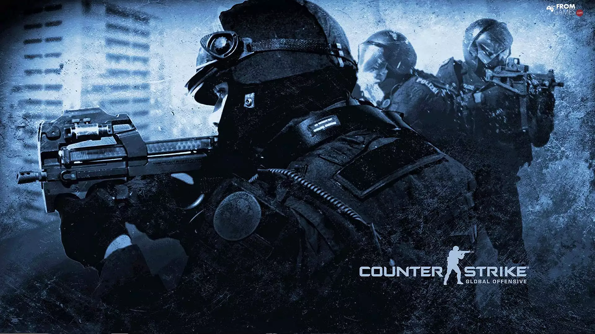 Counter Strike GO, blue