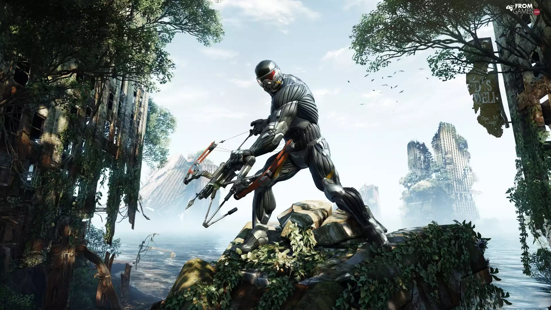 buildings, Crysis 3, Bow