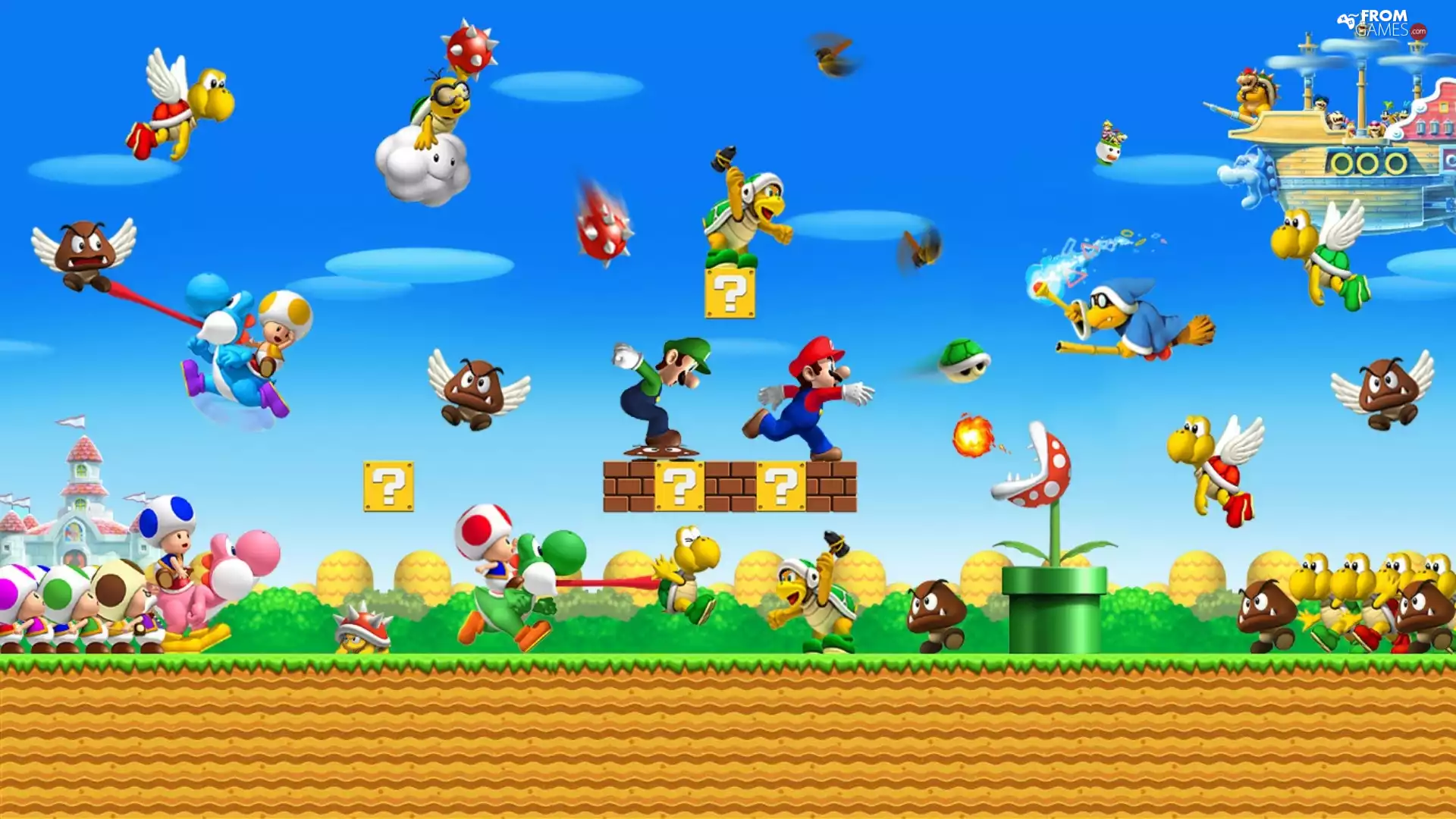 Mario, Characters, Obstacles, Bros