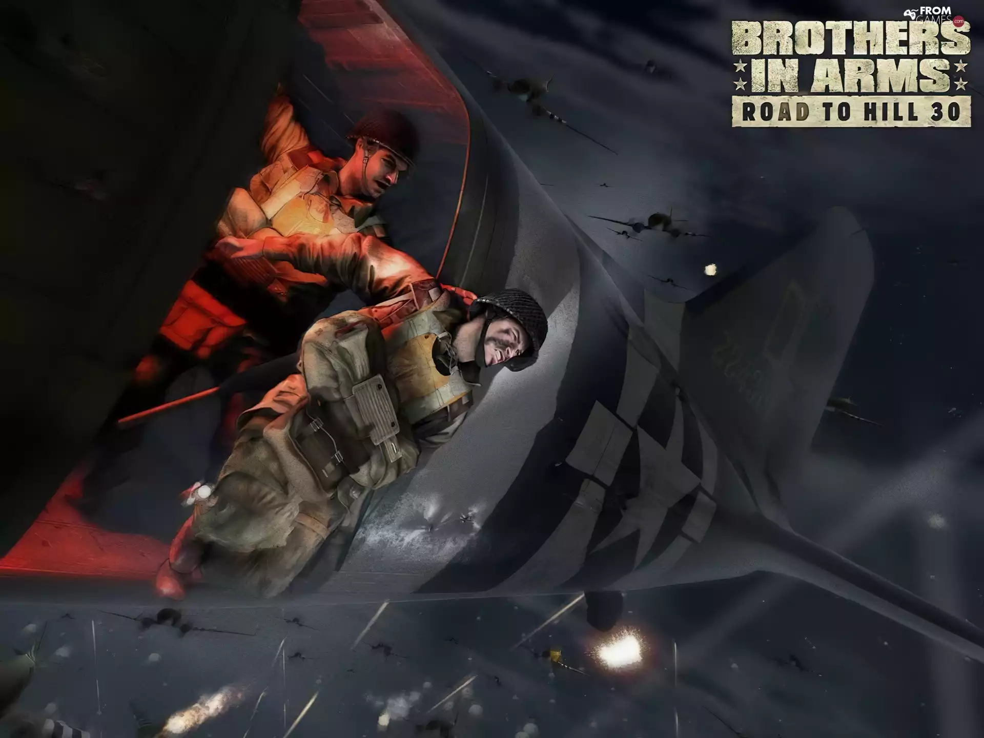 plane, Brothers In Arms, soldiers