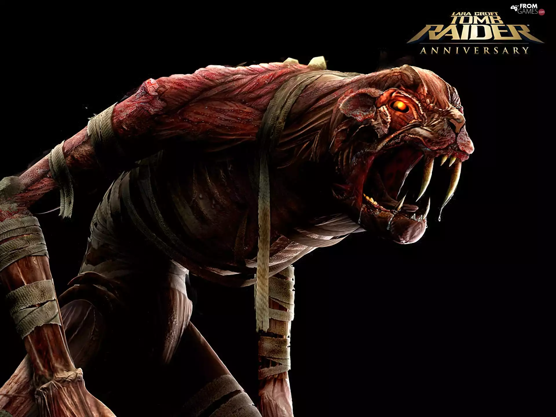 Tomb Raider Anniversary, canines, fantasy, monster