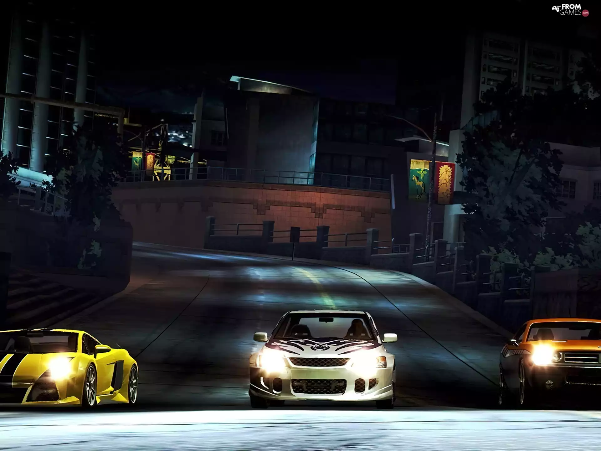 Night, cars, Automobile, Street, Need For Speed Carbon