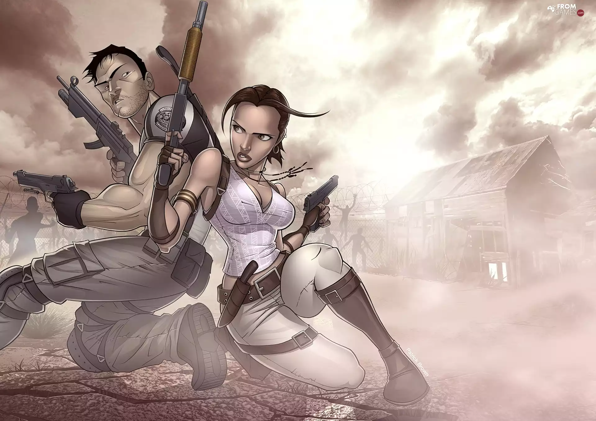 Resident Evil 5, Caricatures