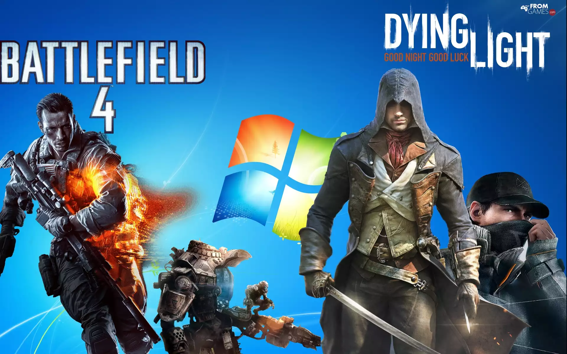 Battlefild, Assassin Creed, Characters, Games, Windows 7