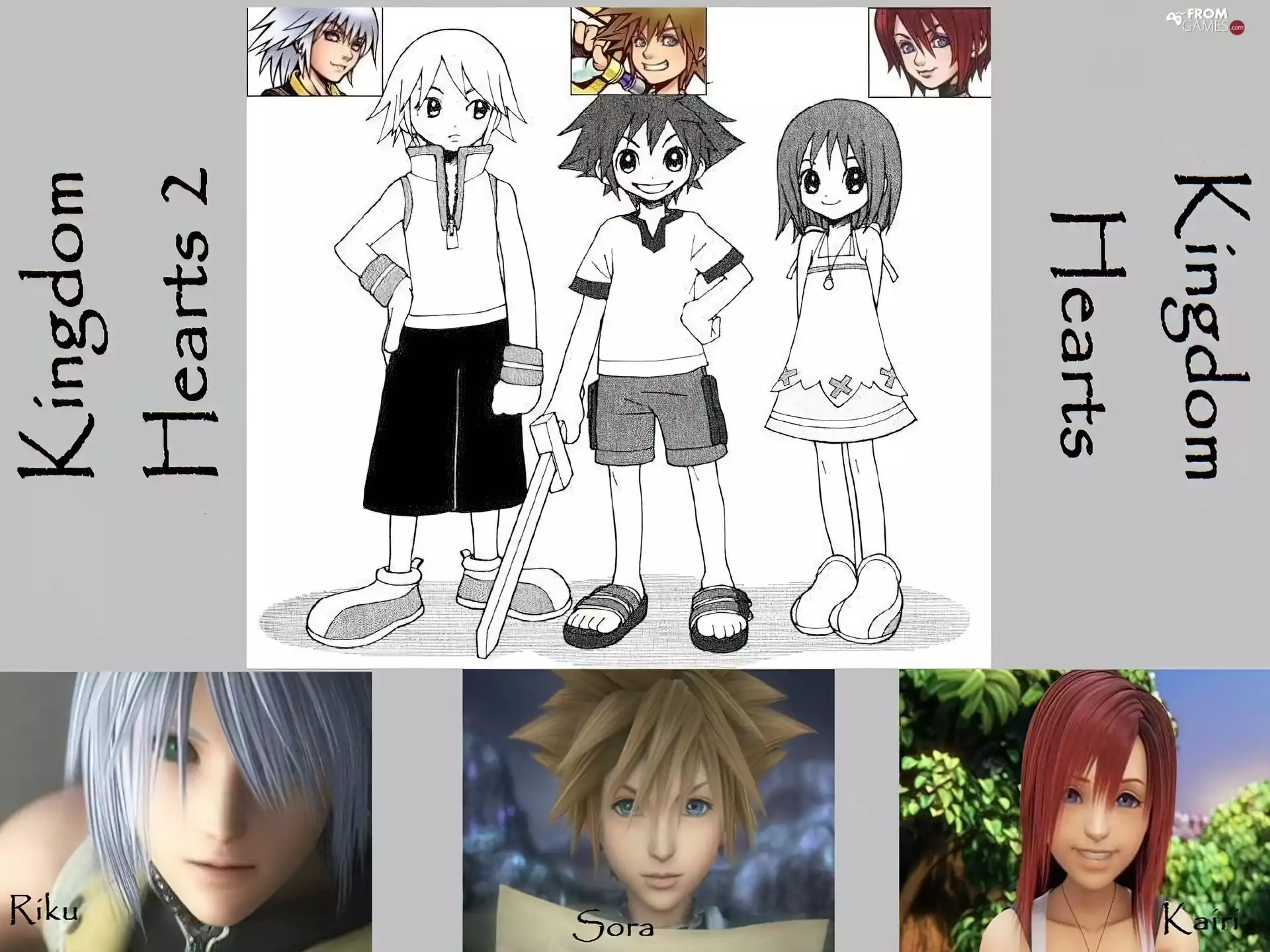 Kingdom Hearts, sword, Characters