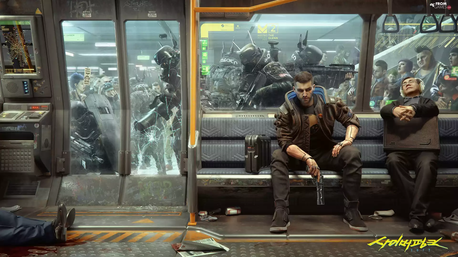 game, Characters, metro, Cyberpunk 2077