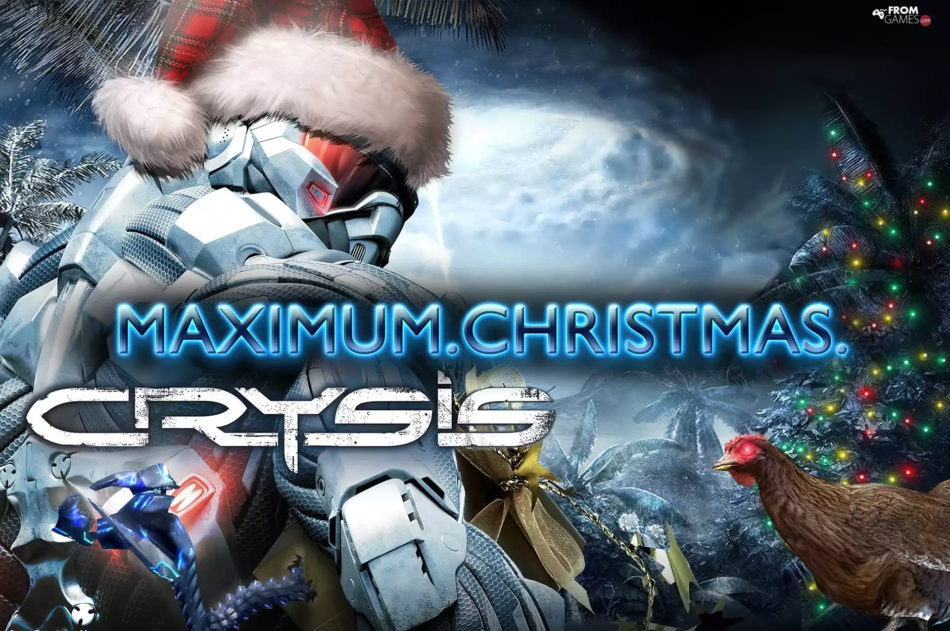 christmas tree, Crysis, christmas