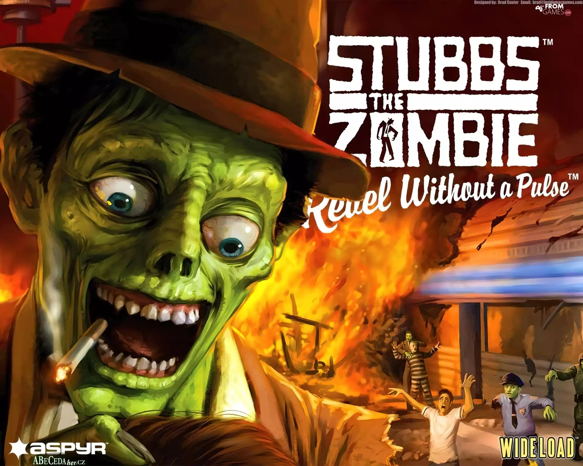 Stubbs The Zombie, Cigarette, fire, form