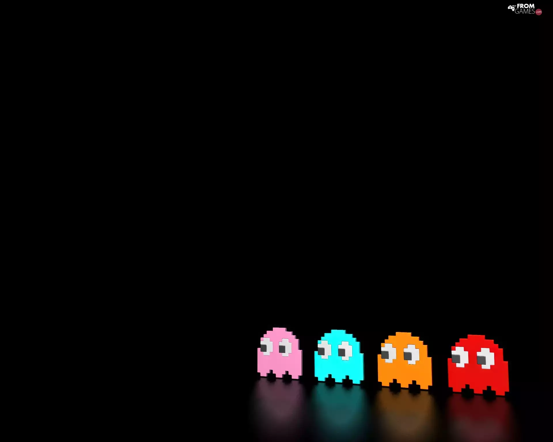 creatures, pac-man, color