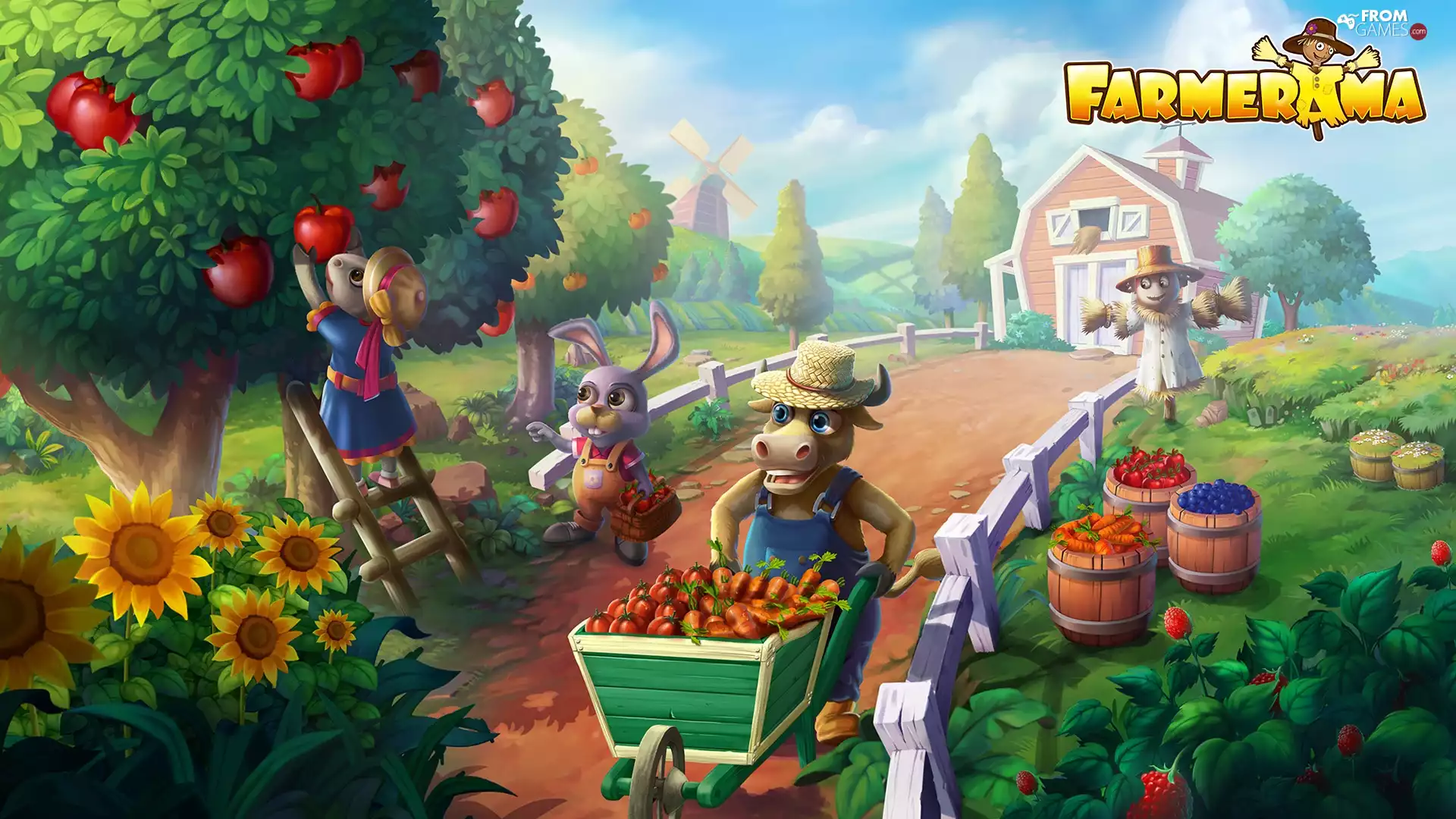 game, Animation, Farmerama, Computer