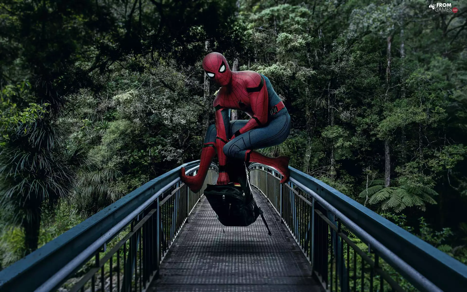 bridge, Spider-Man, costume