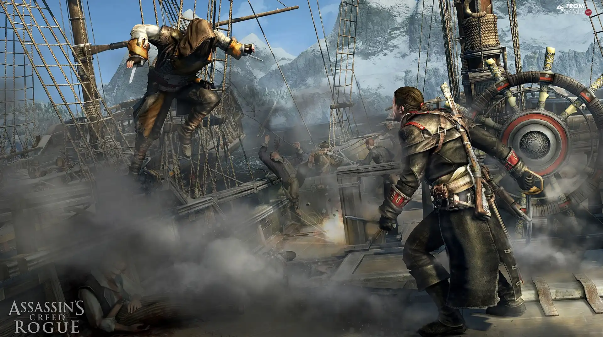 Ship, Fight, Assassins Creed Rogue, Characters, game