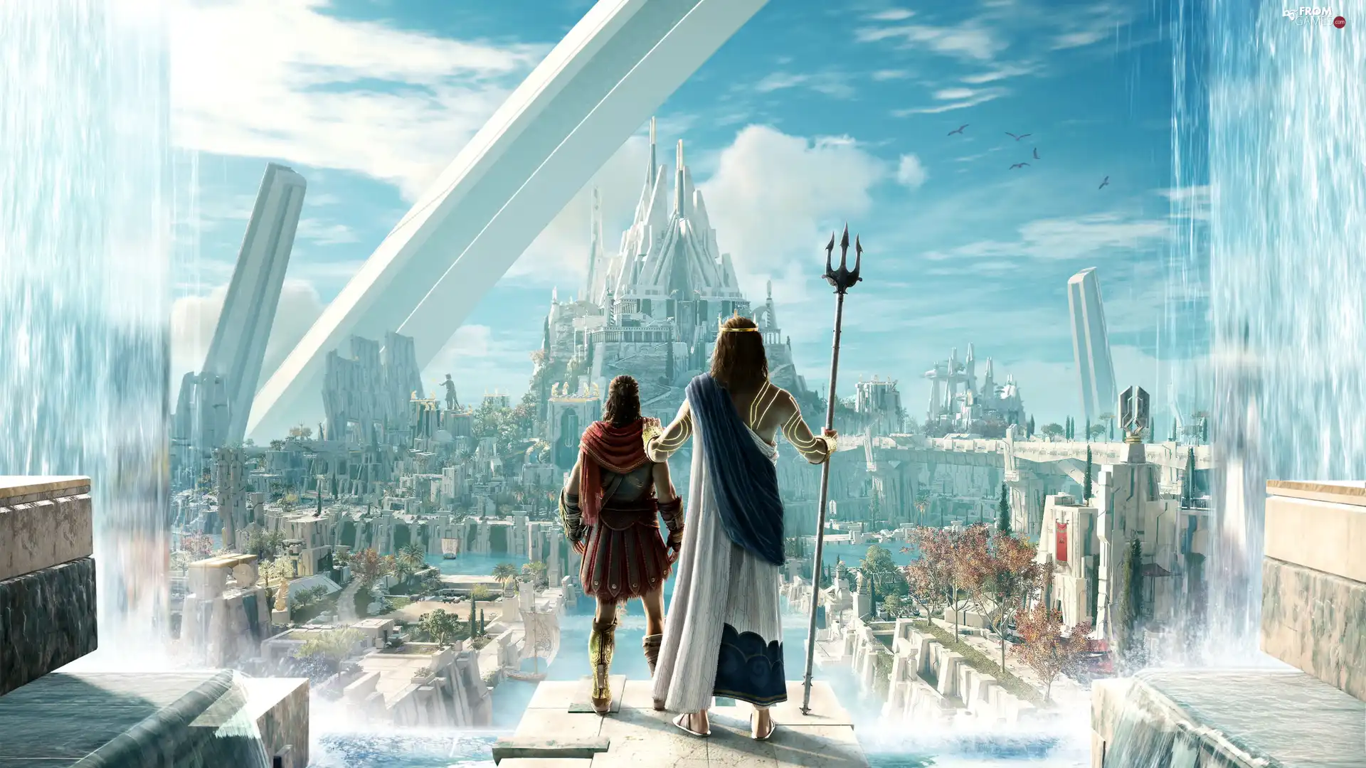Town, structures, Assassins Creed Odyssey, Characters, game