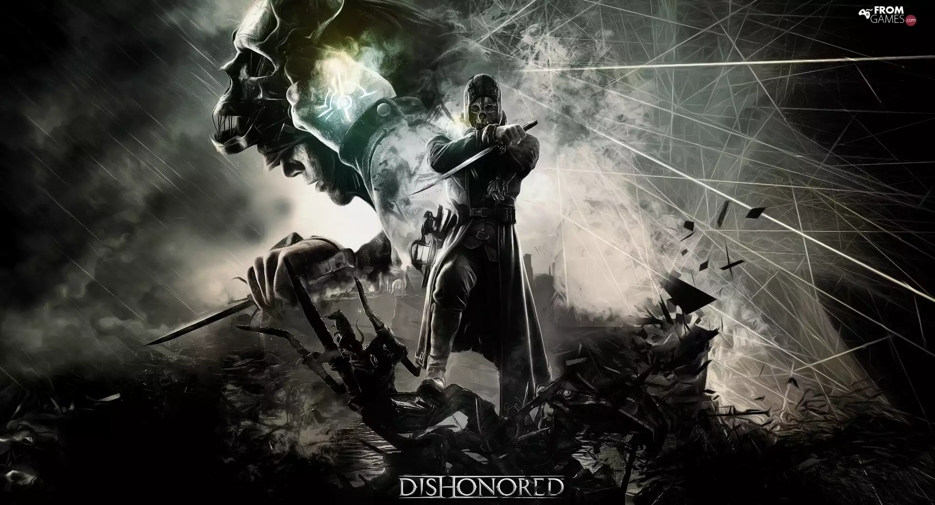 dishonored, dagger, Cloak, a man