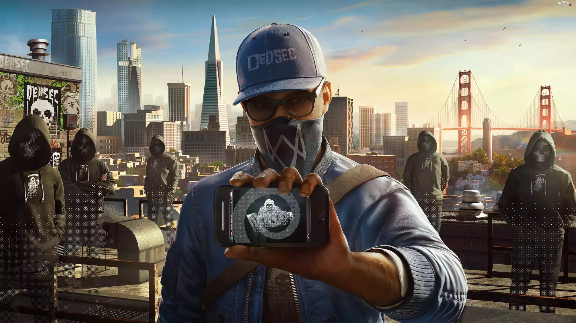 Watch Dogs 2, DedSec, Town, Smartphone