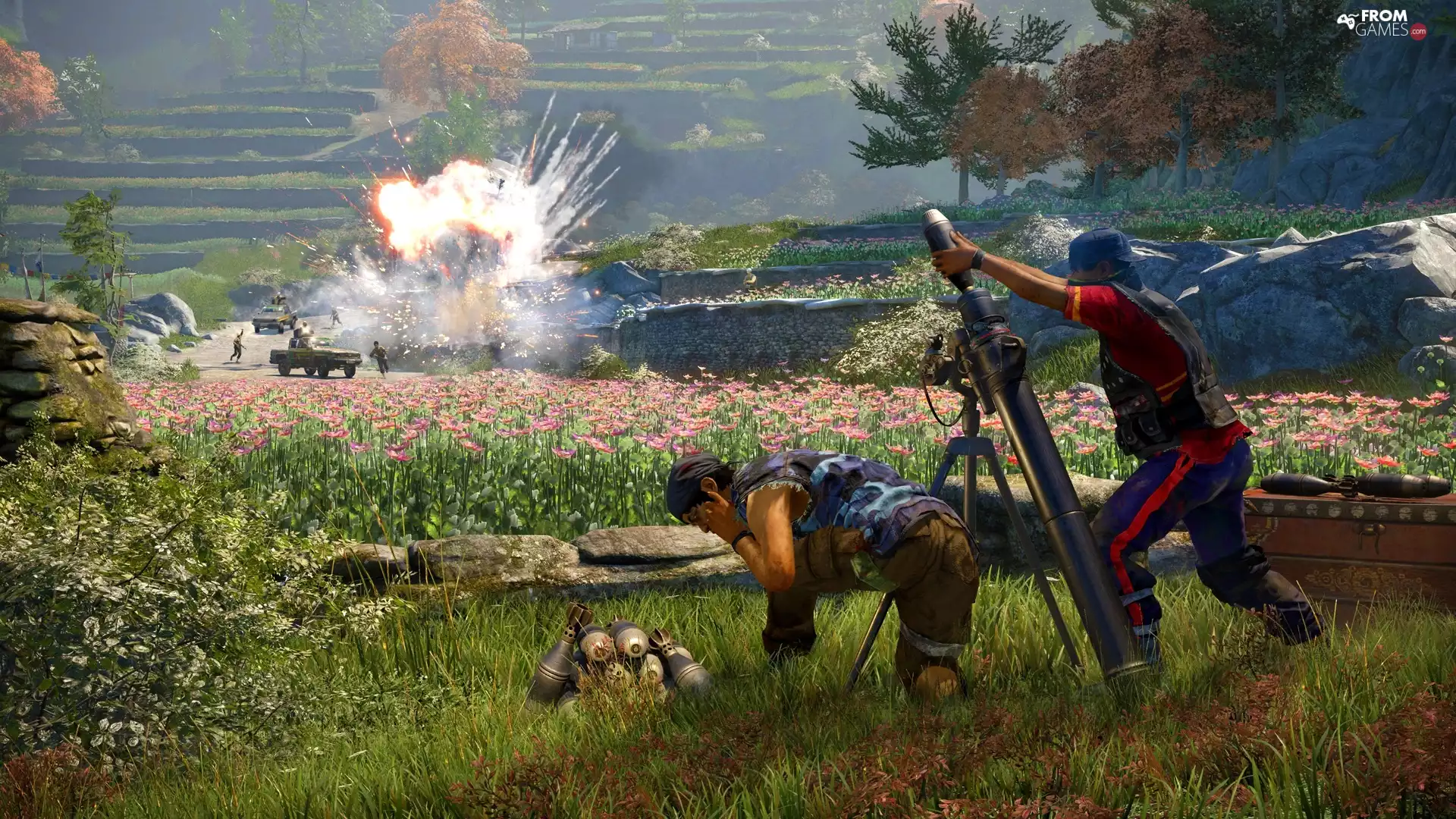 Far Cry 4, explosion