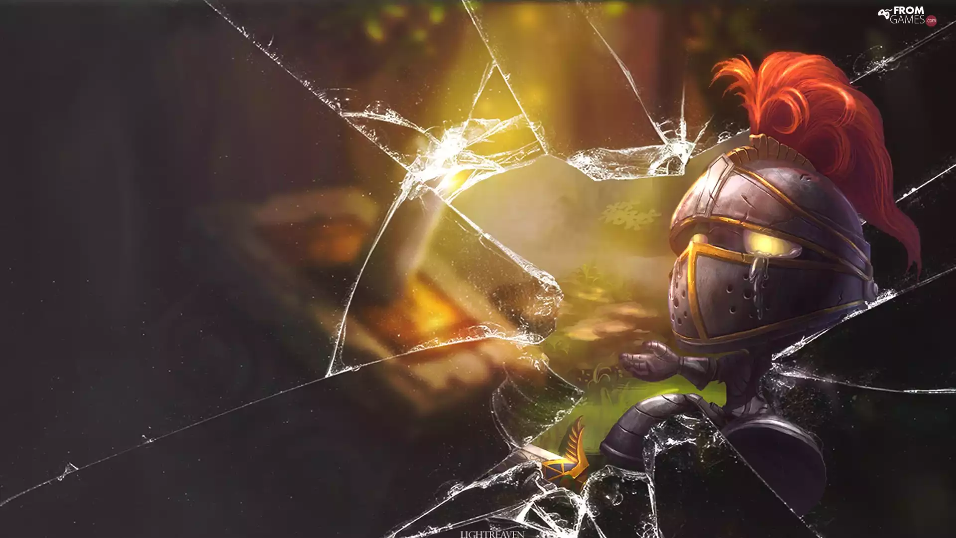 ferry, Almost, King, Amumu, Cracked, screen, Of, Legends, League