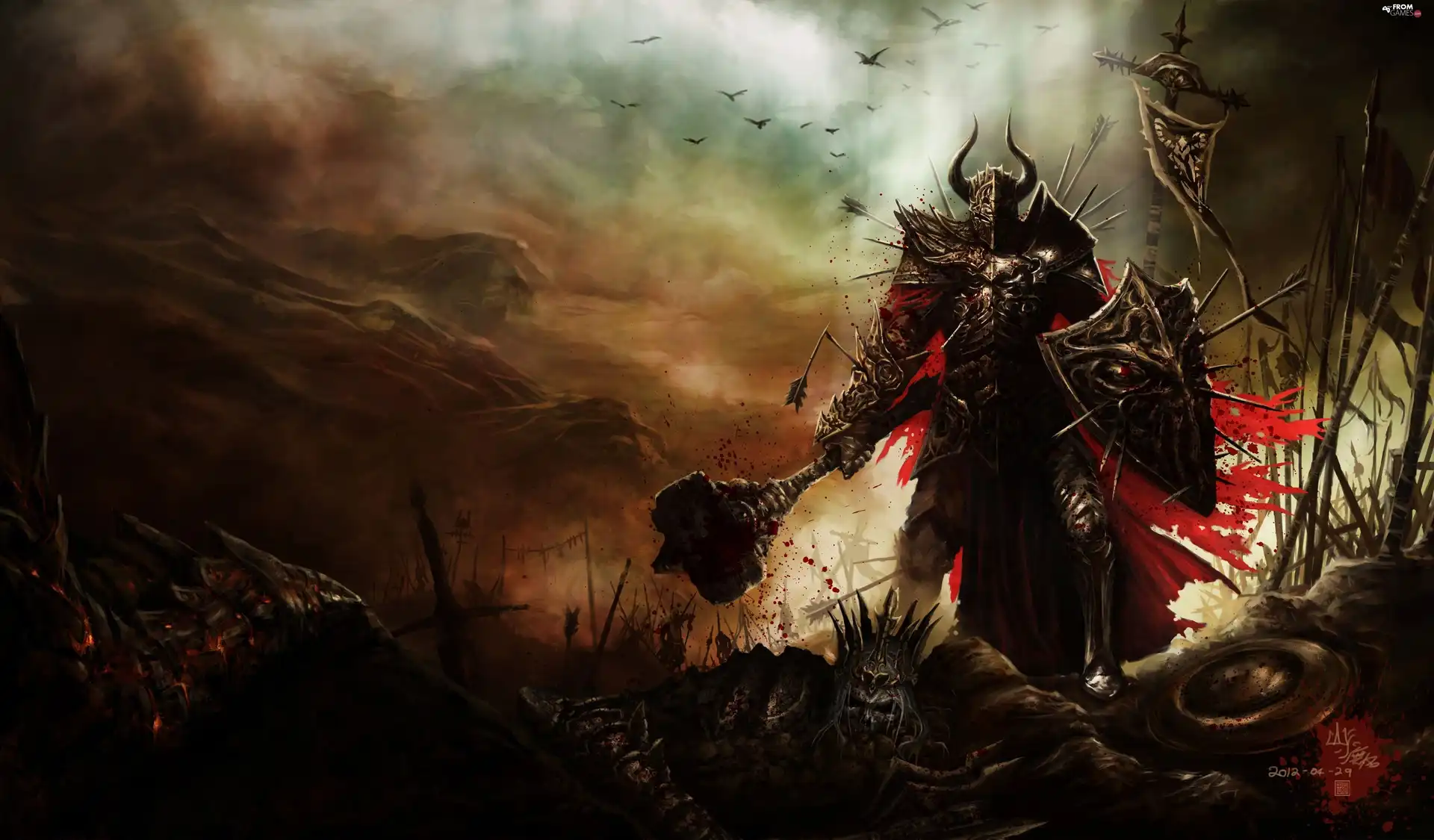 blood, Diablo 3, fighter