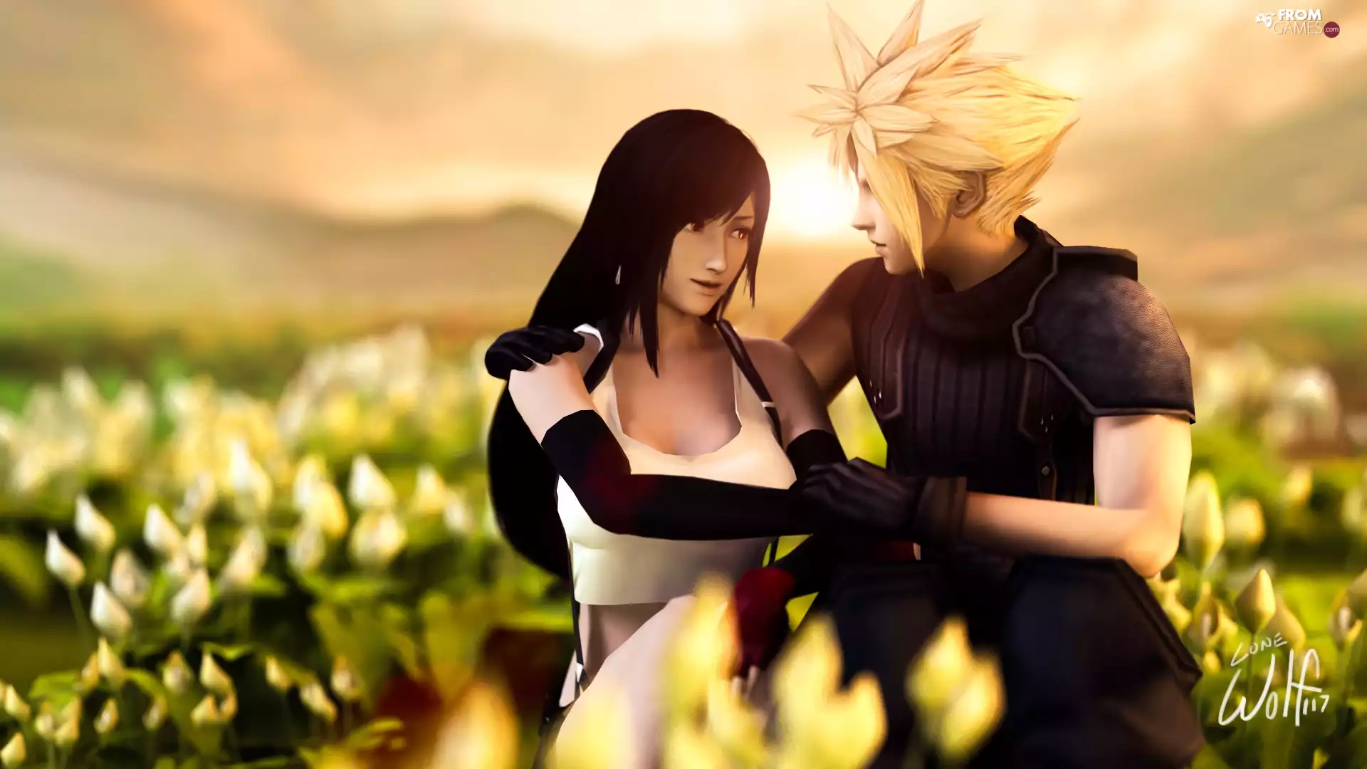 cloud, Final Fantasy, Tifa Lockhart