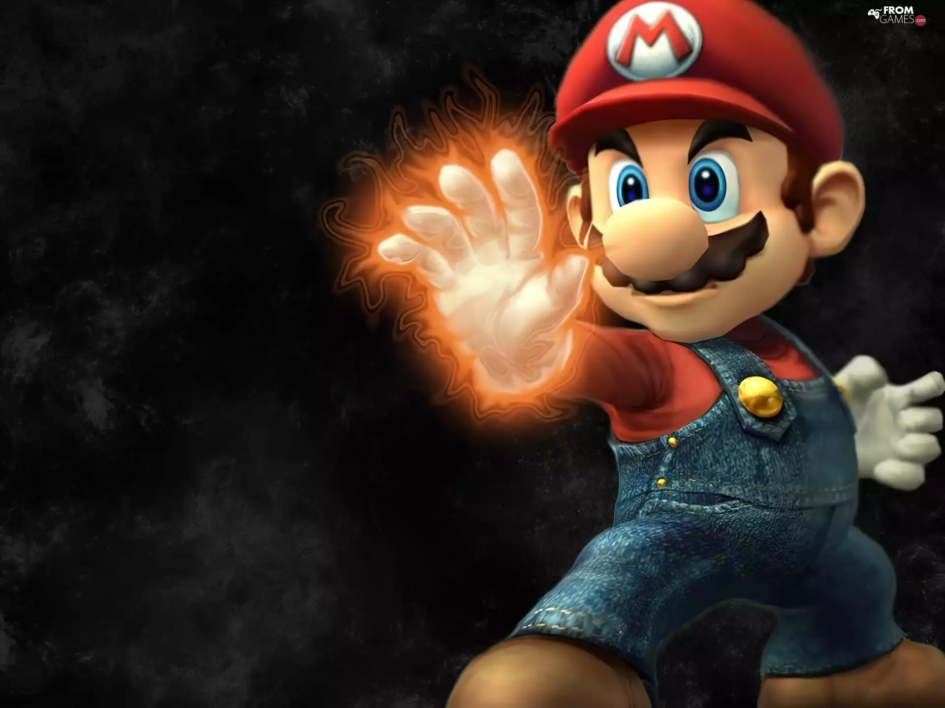 hand, mario bross, Fire