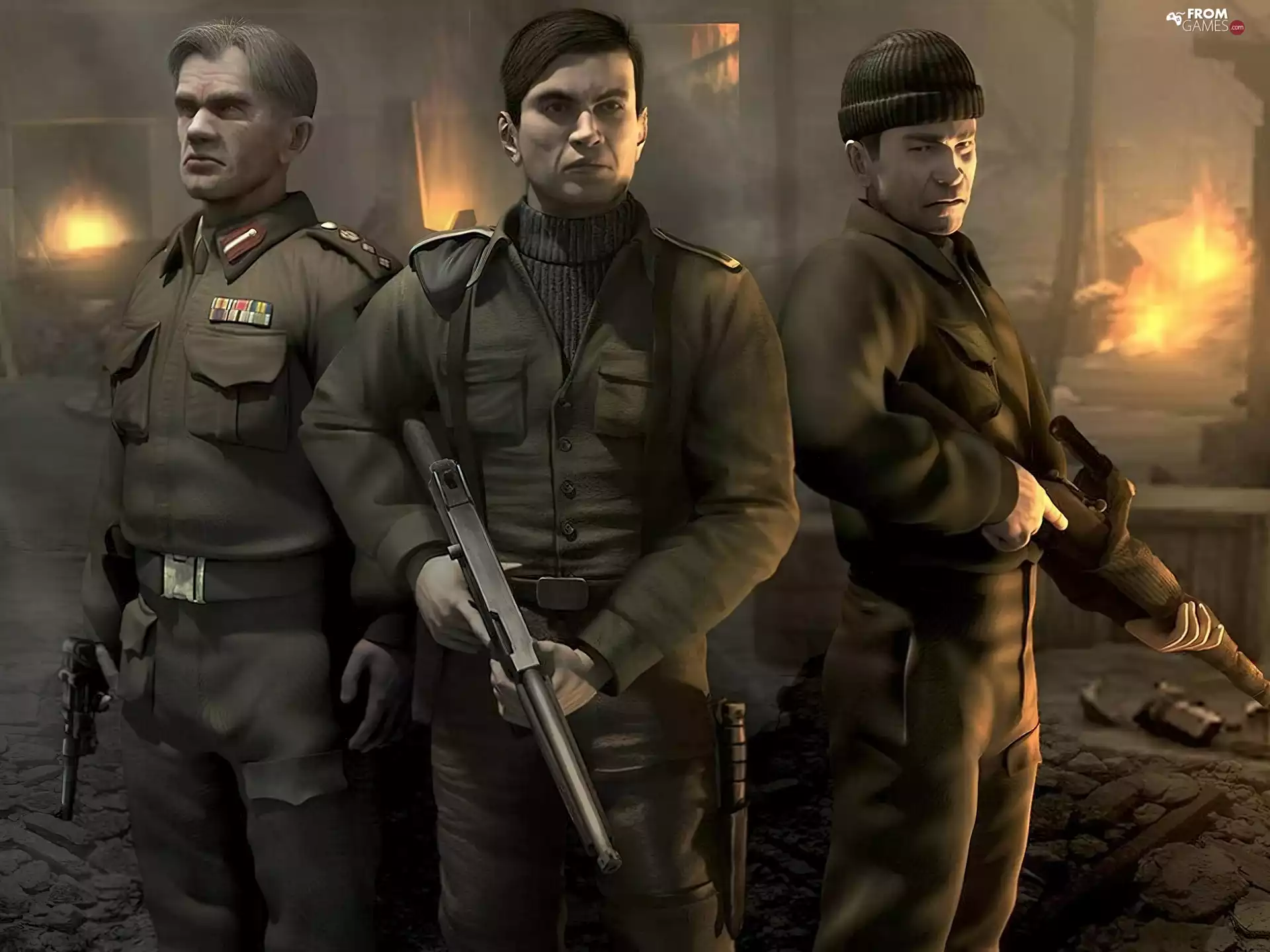 Weapons, soldiers, Characters, a man, Commandos Strike Force