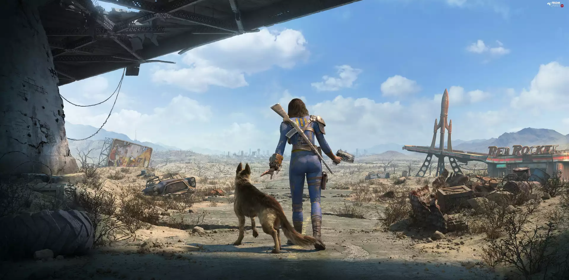 dog, game, Wandering, form, Offal, Fallout 4