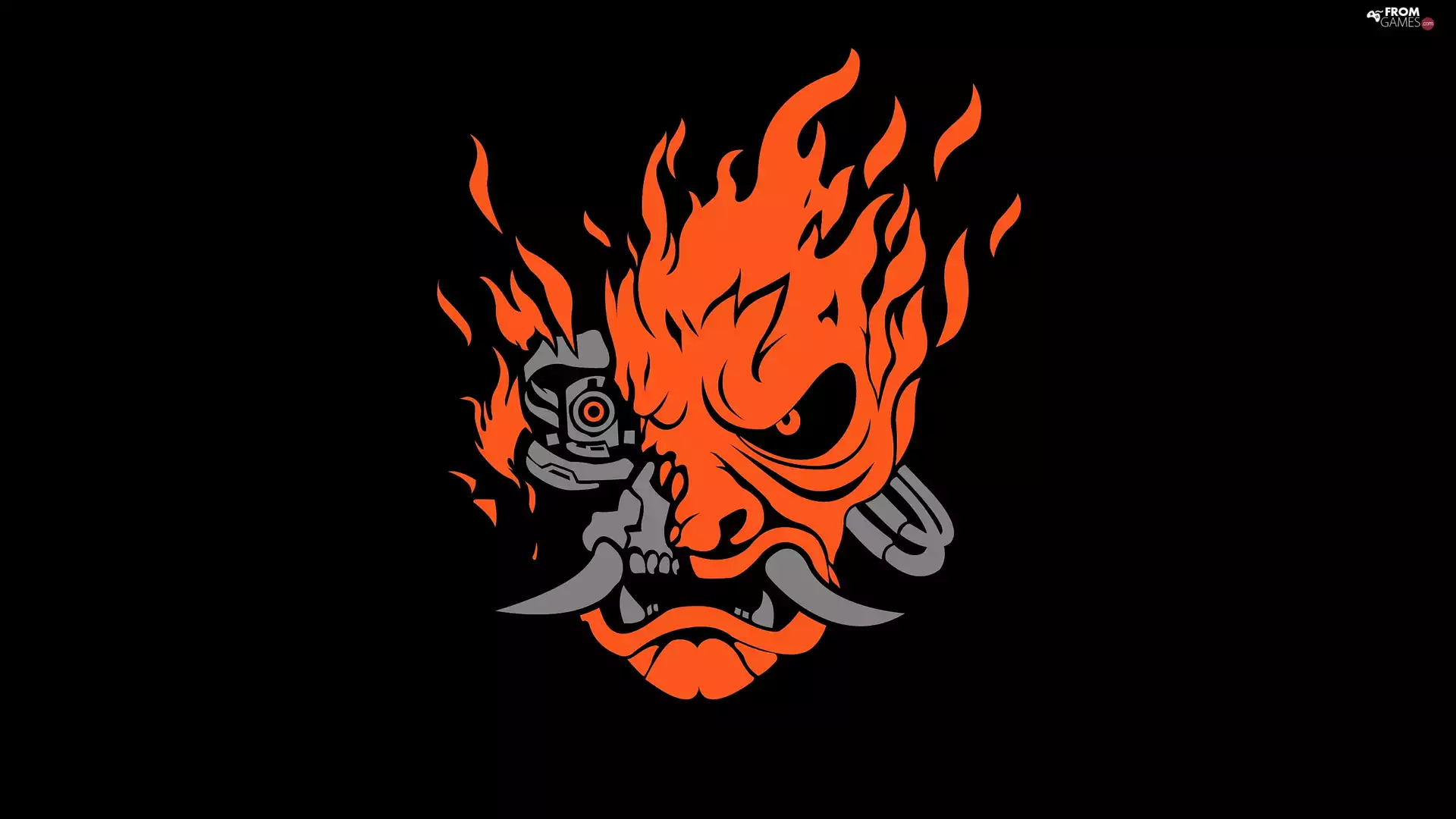 logo, game, Cyberpunk 2077, samurai