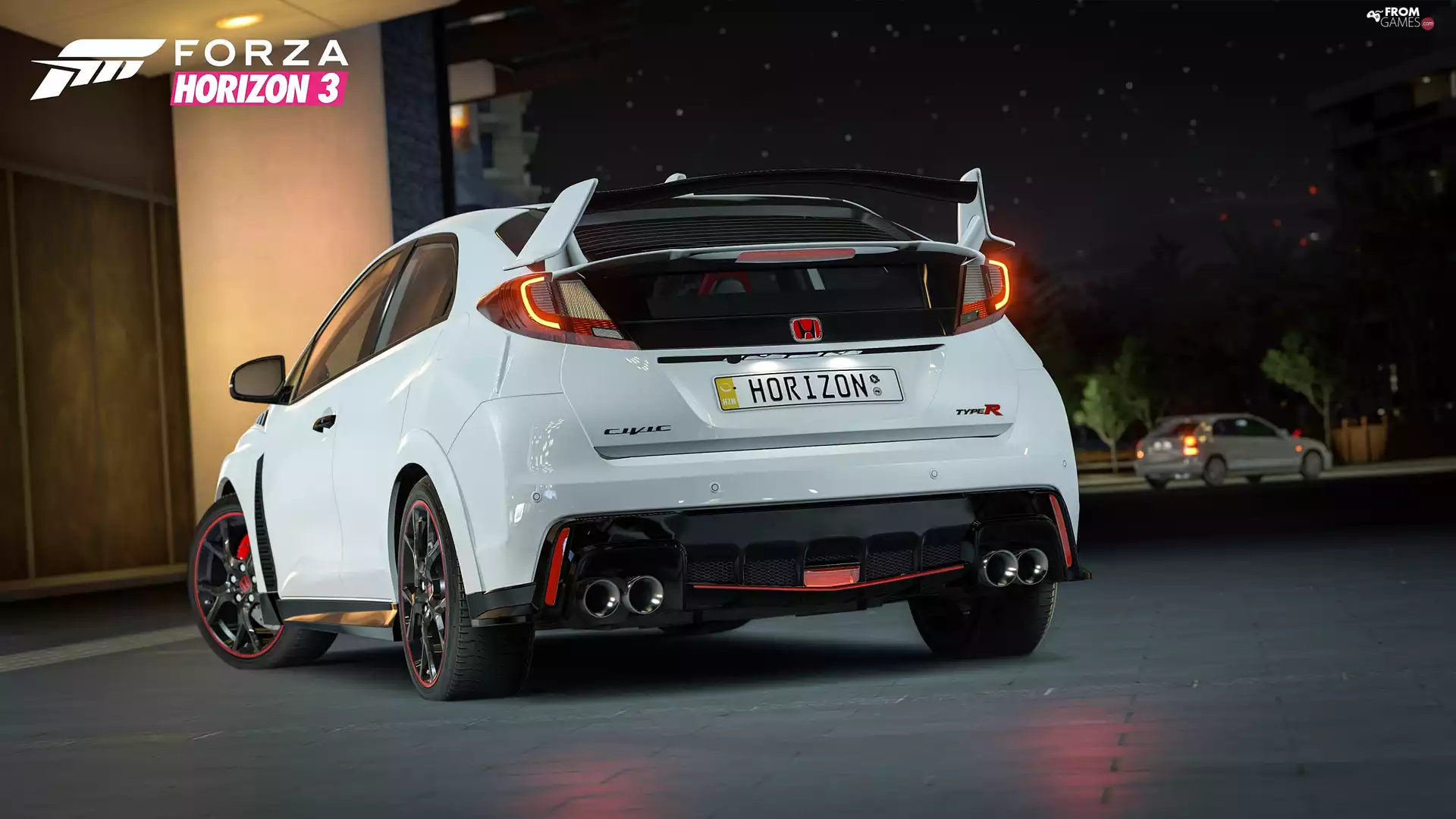 game, Automobile, Honda Civic Type R, Forza Horizon 3