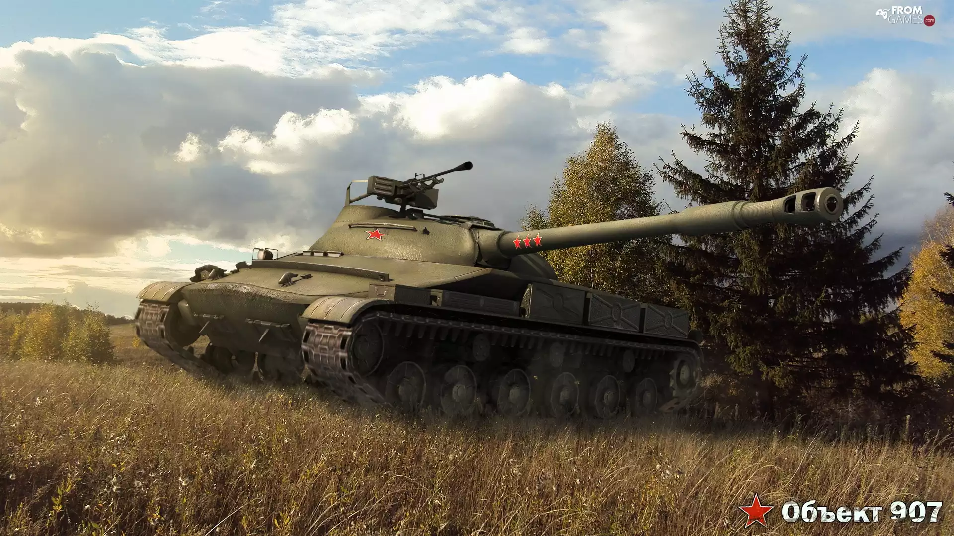 Object 907, landscape, World Of Tanks, tank, game