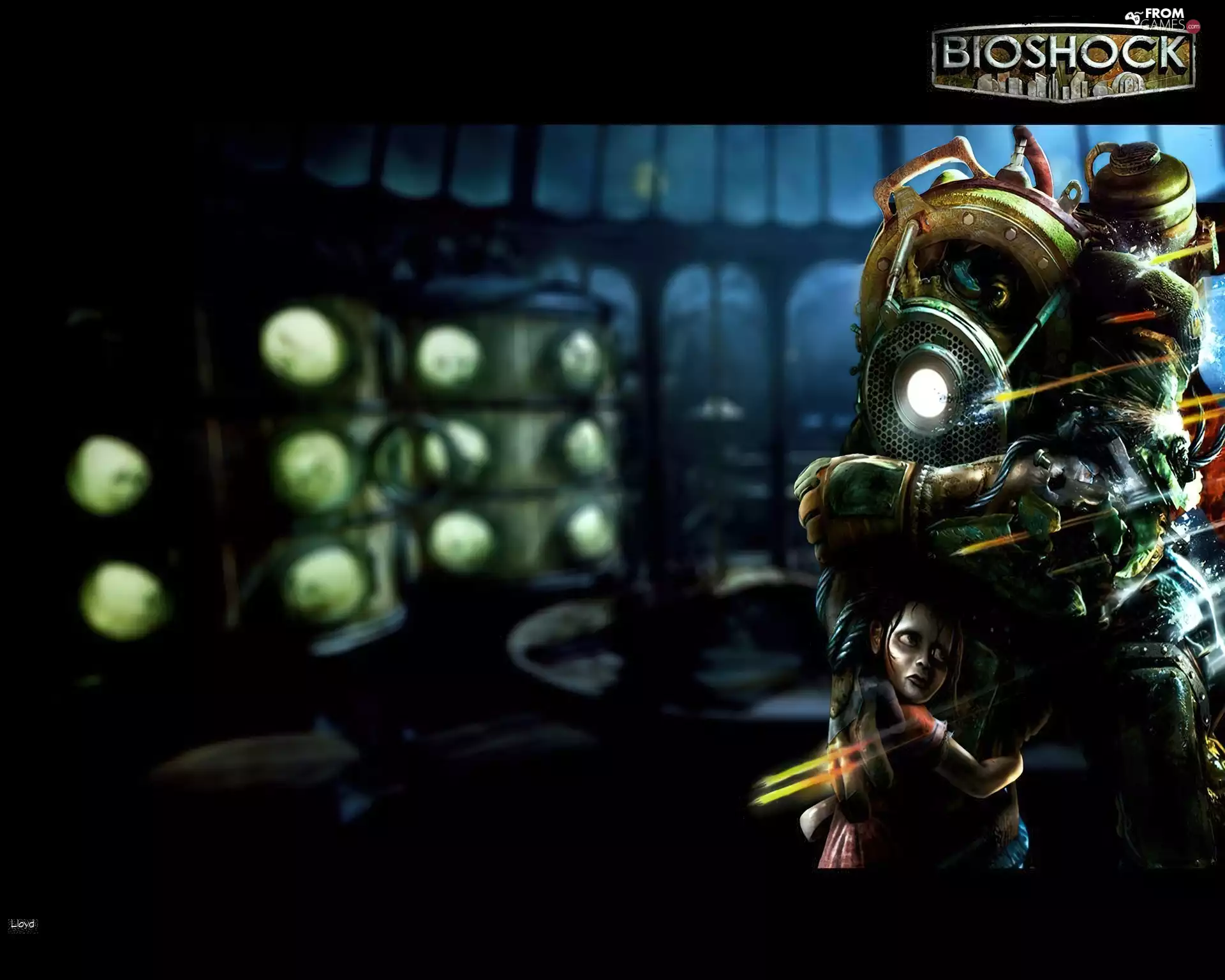 girl, Bioshock, creature