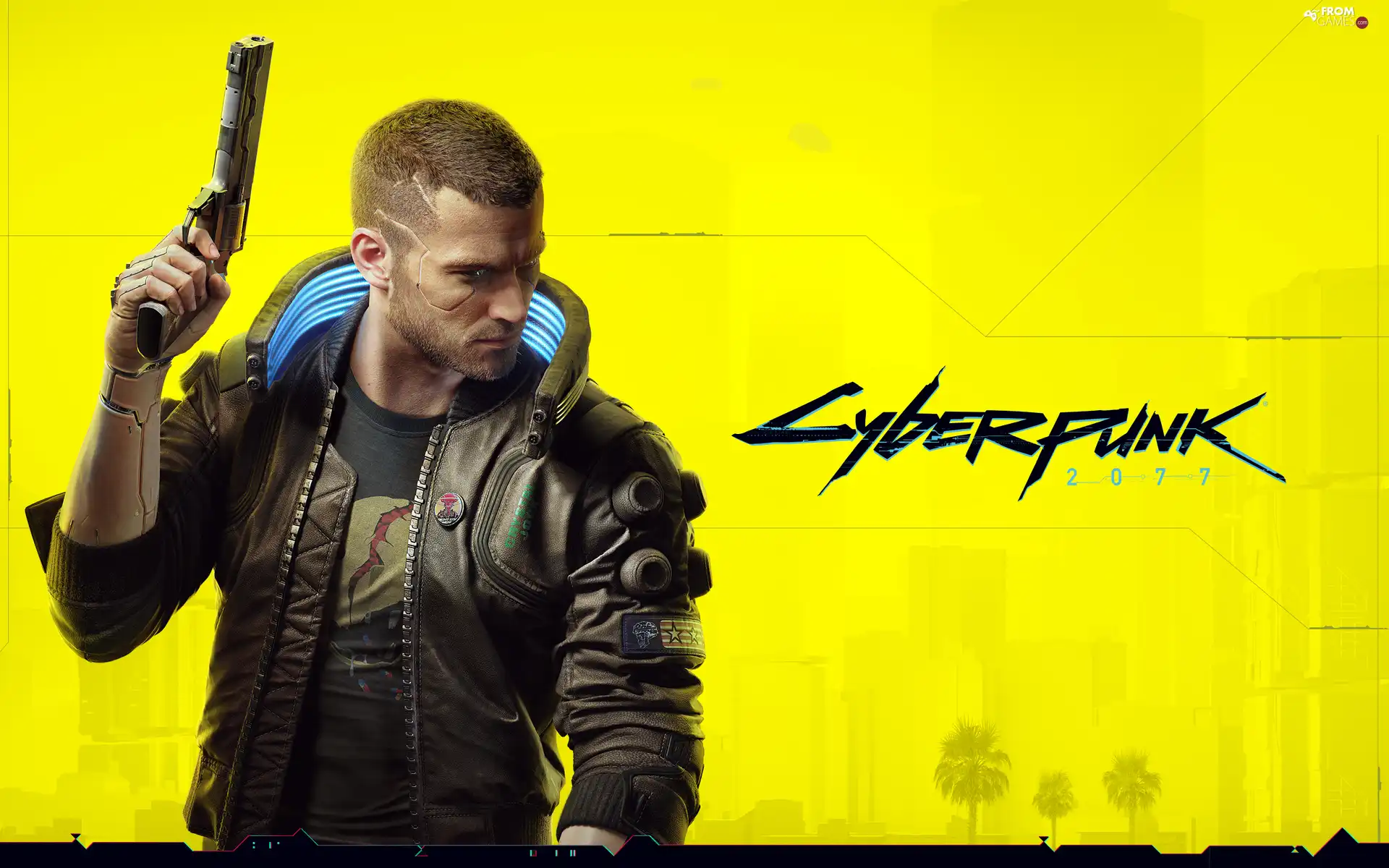 Cyberpunk 2077, form, Gun, Video Game