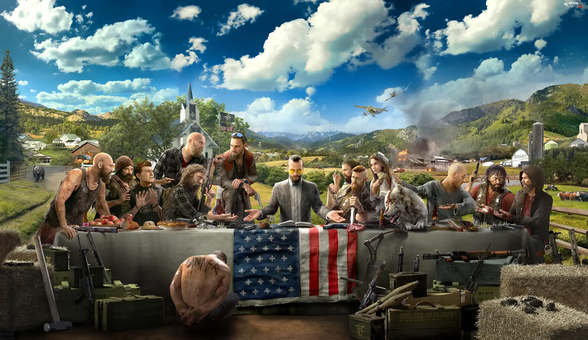 prisoner, Verdict, flag, Heroes, Far Cry 5