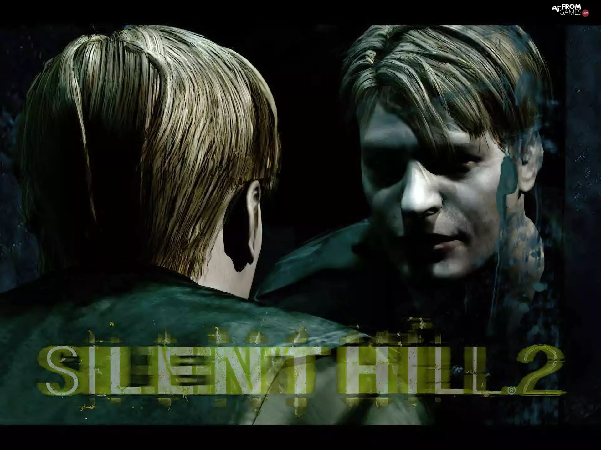 Mirror, face, Silent Hill 2, a man