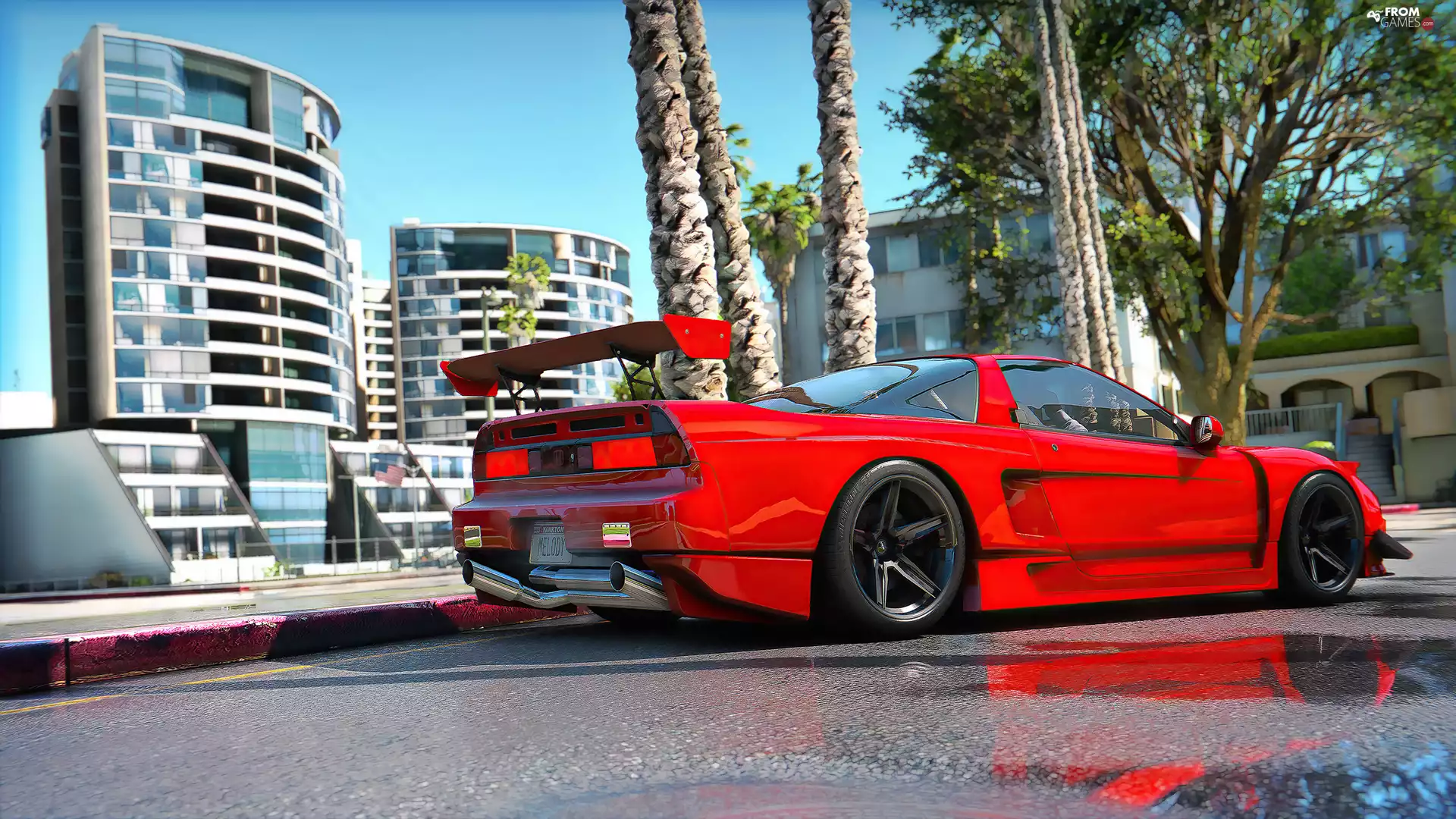 GTA 5, red hot, Honda NSX