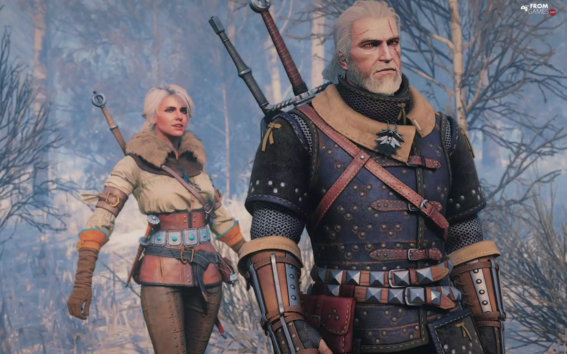Ciri, game, Geralt, The Witcher 3 Wild Hunt, The Witcher 3 Wild Hunt, The Witcher
