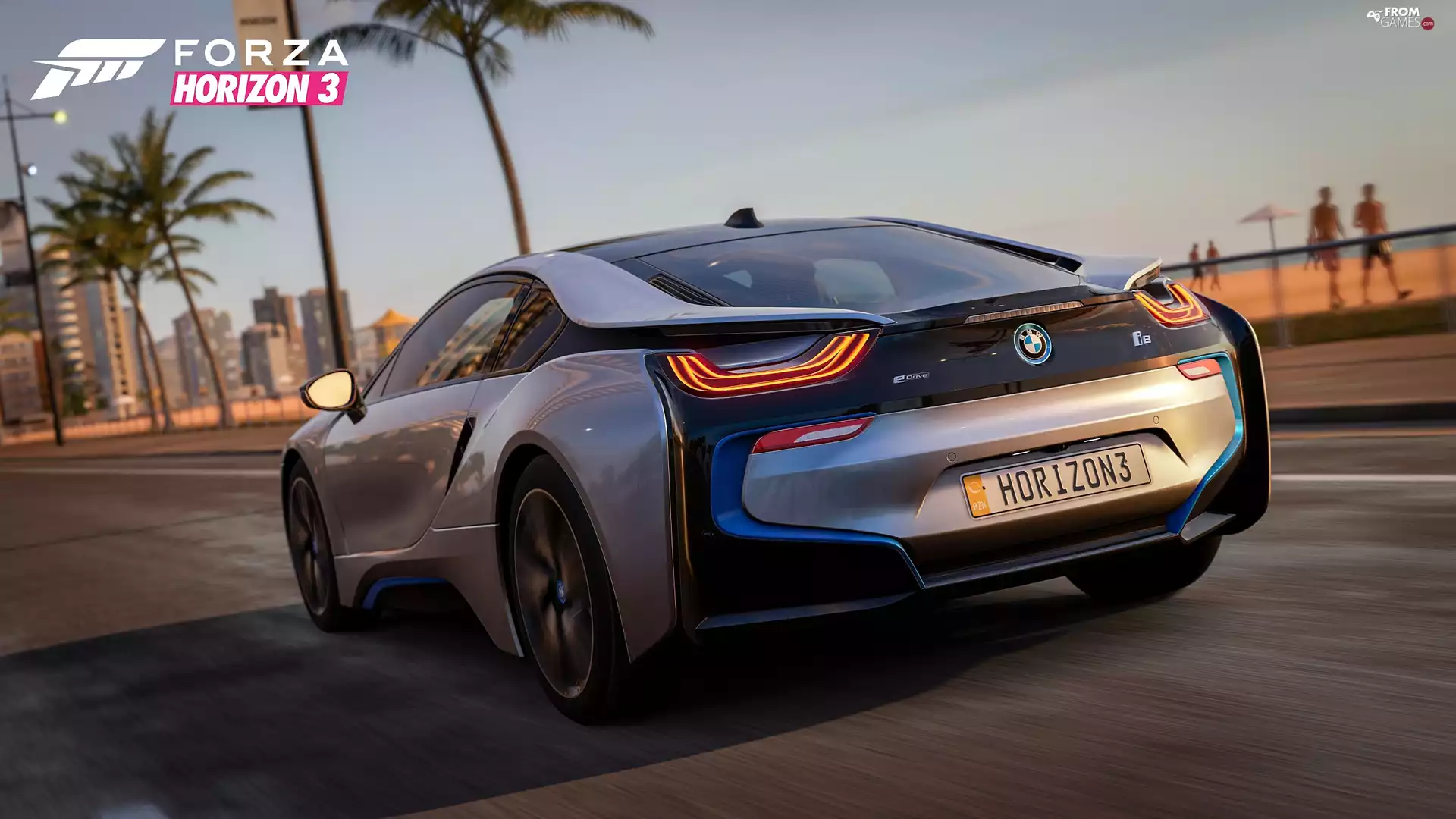 game, Automobile, BMW I8, Forza Horizon 3