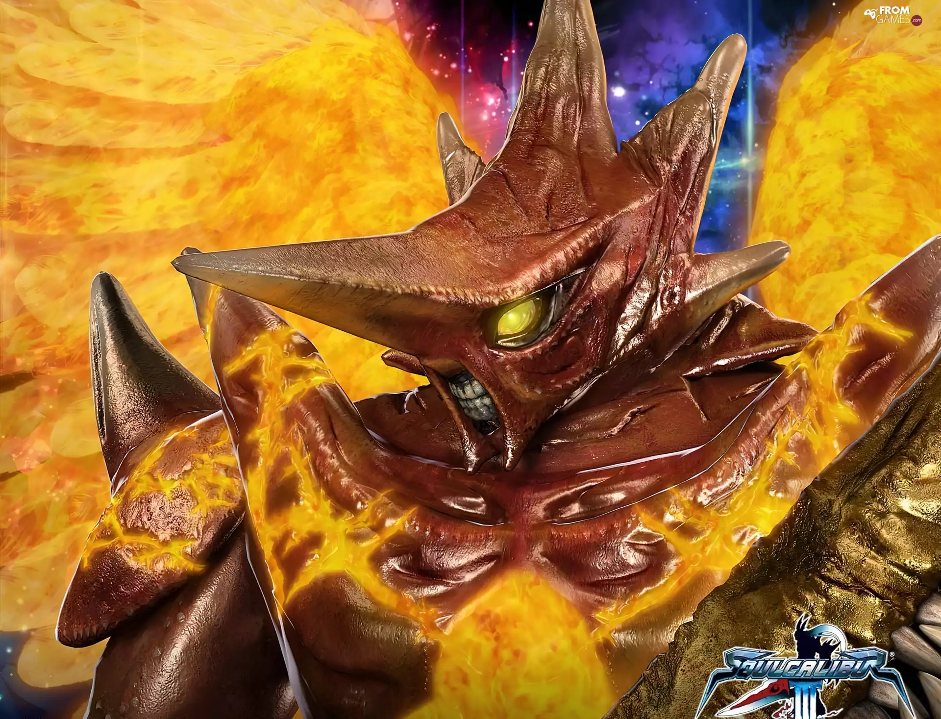 monster, Soul Calibur III, wings, Nightmare