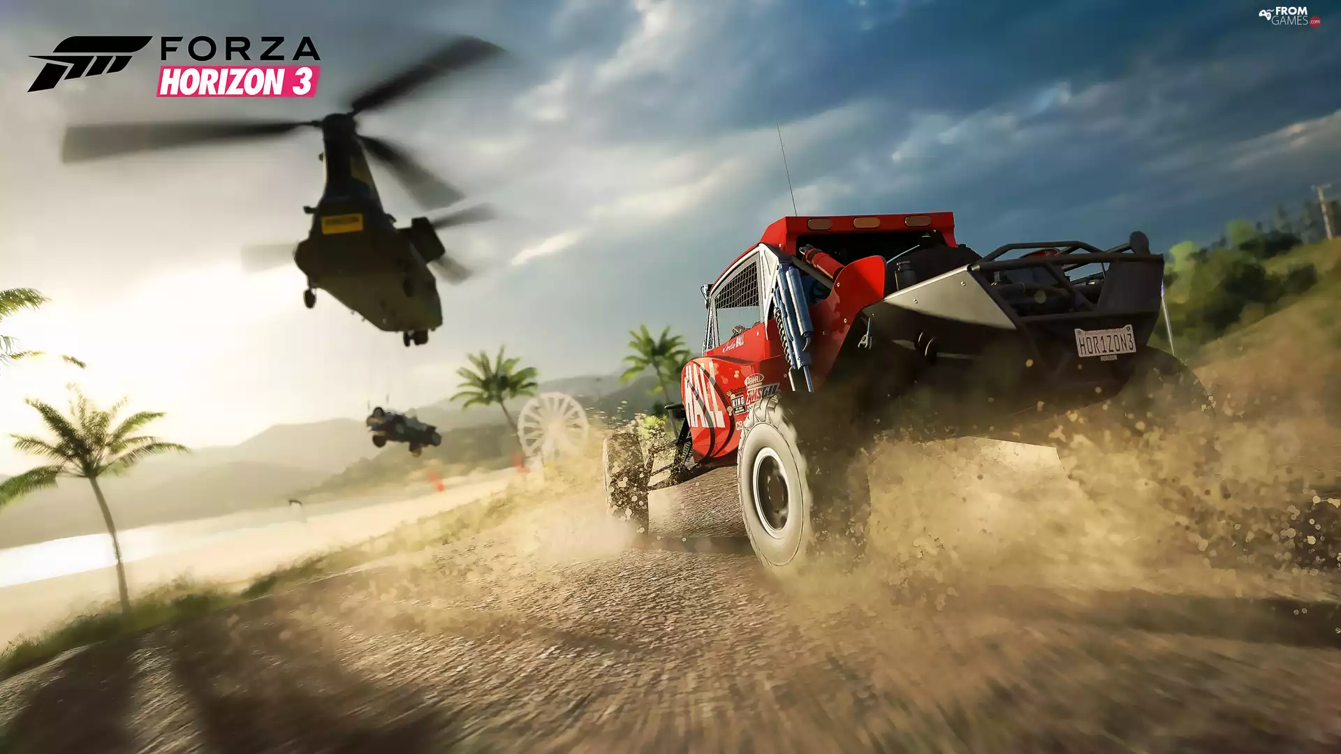 Forza Horizon 3, jeep, Helicopter, Automobile