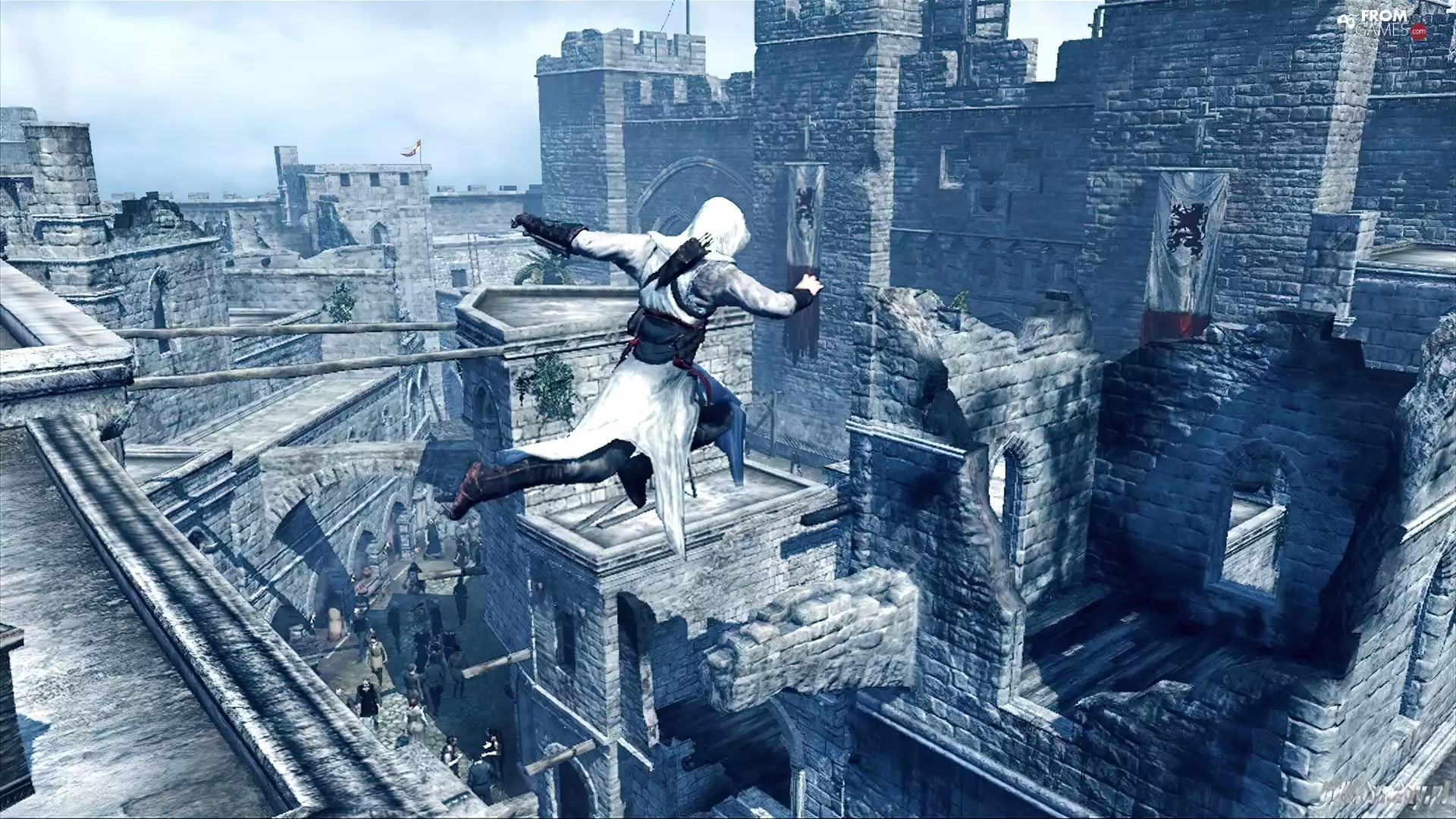 Castle, Assassins Creed, jump