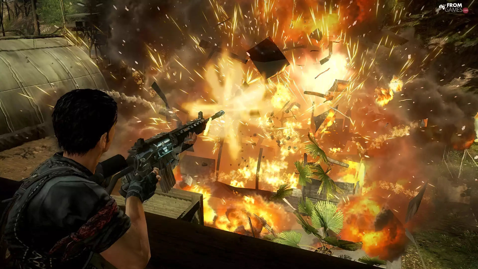 Villages, Just Cause 2, firing